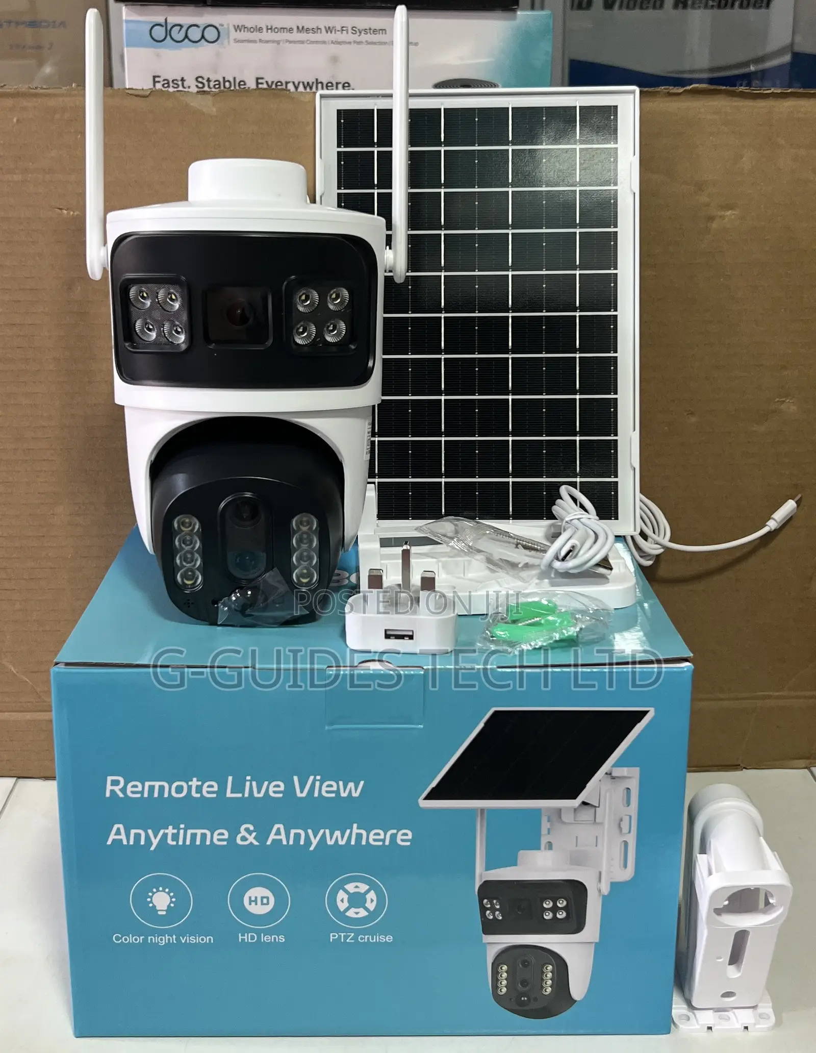 V380 Max 4G Solar PTZ Dual-Lens Camera 6MP