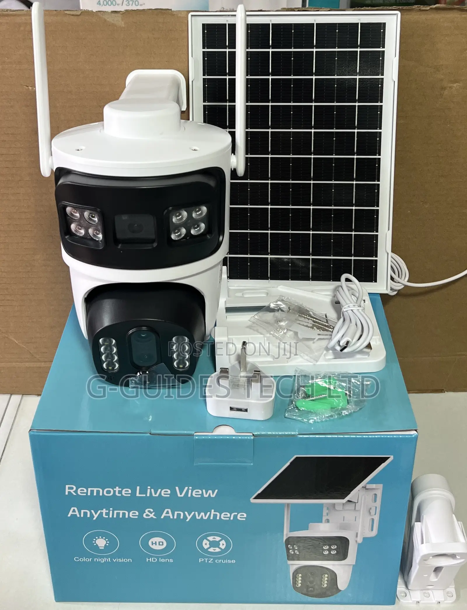 V380 Max 4G Solar PTZ Dual-Lens Camera 6MP