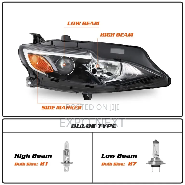 2019-2024 Chevy Malibu Halogen Headlight W/ Bulbs Right Passenger Side