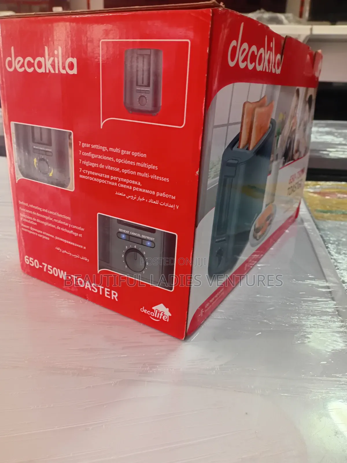 Decakila 650_750W Toaster for a Convenient Breakfast