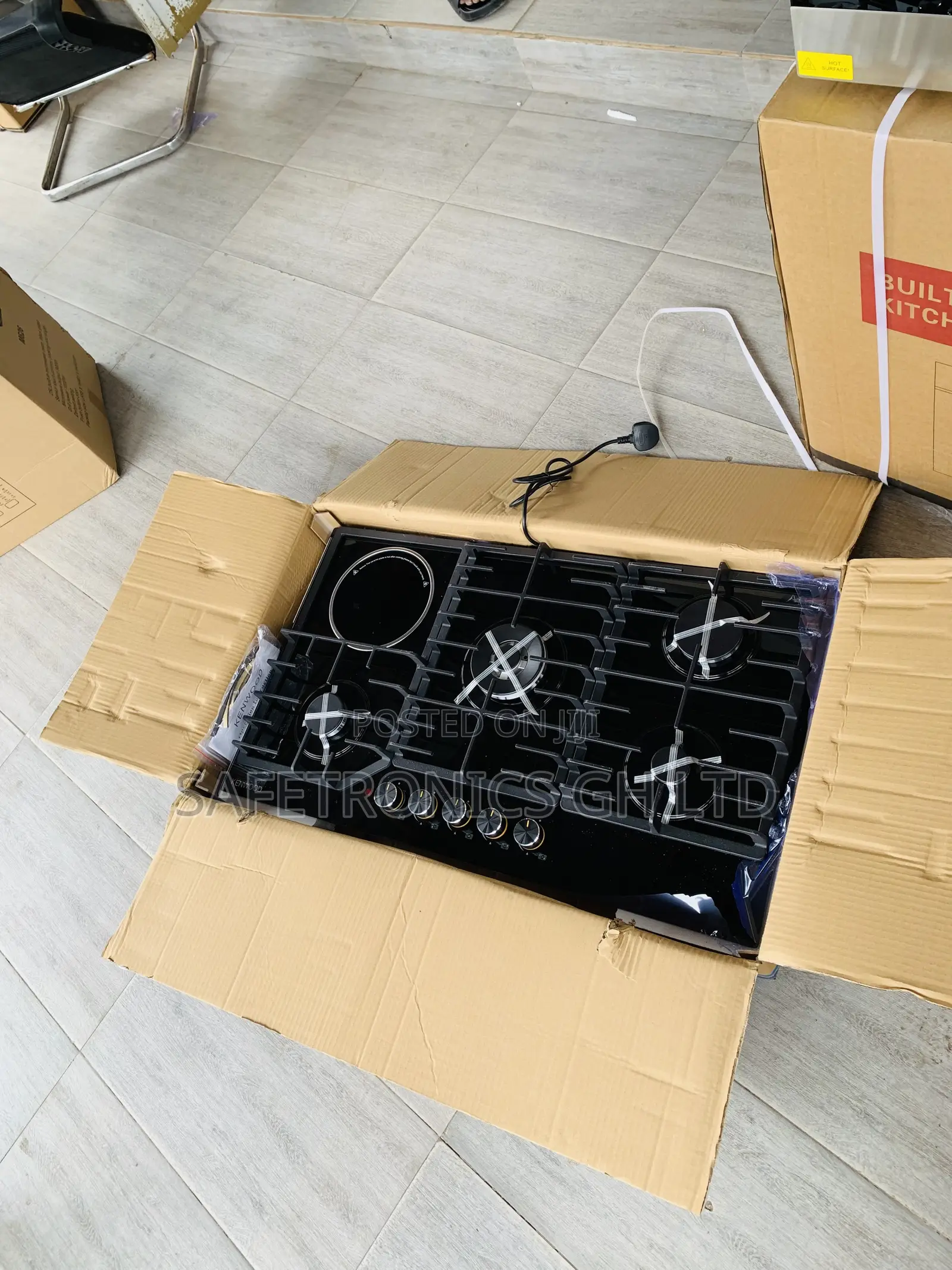 Purchase < Kenwood (1 Electric + 3 Gas) Inbuilt Black Hob