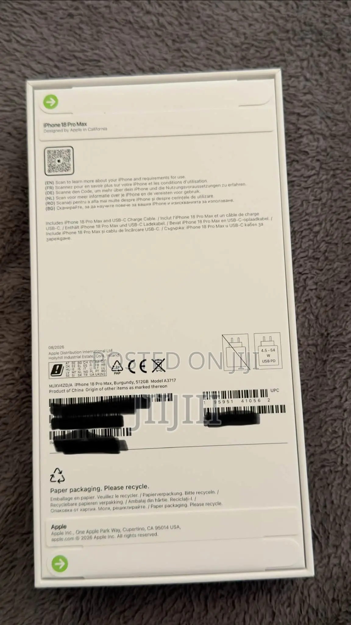 New Apple iPhone 18 Pro Max 512 GB