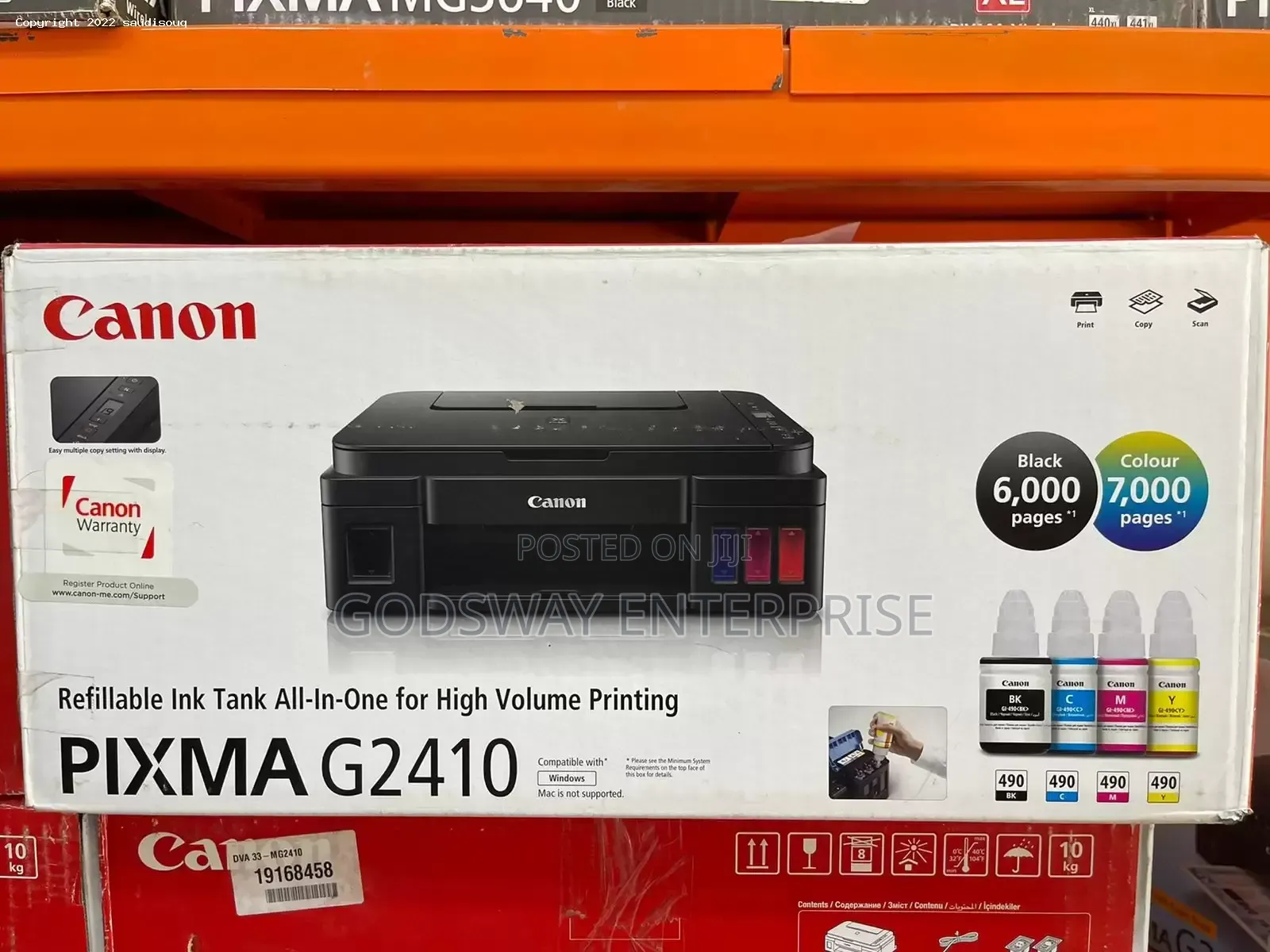Canon G2410 All-in-One Ecotank Printer