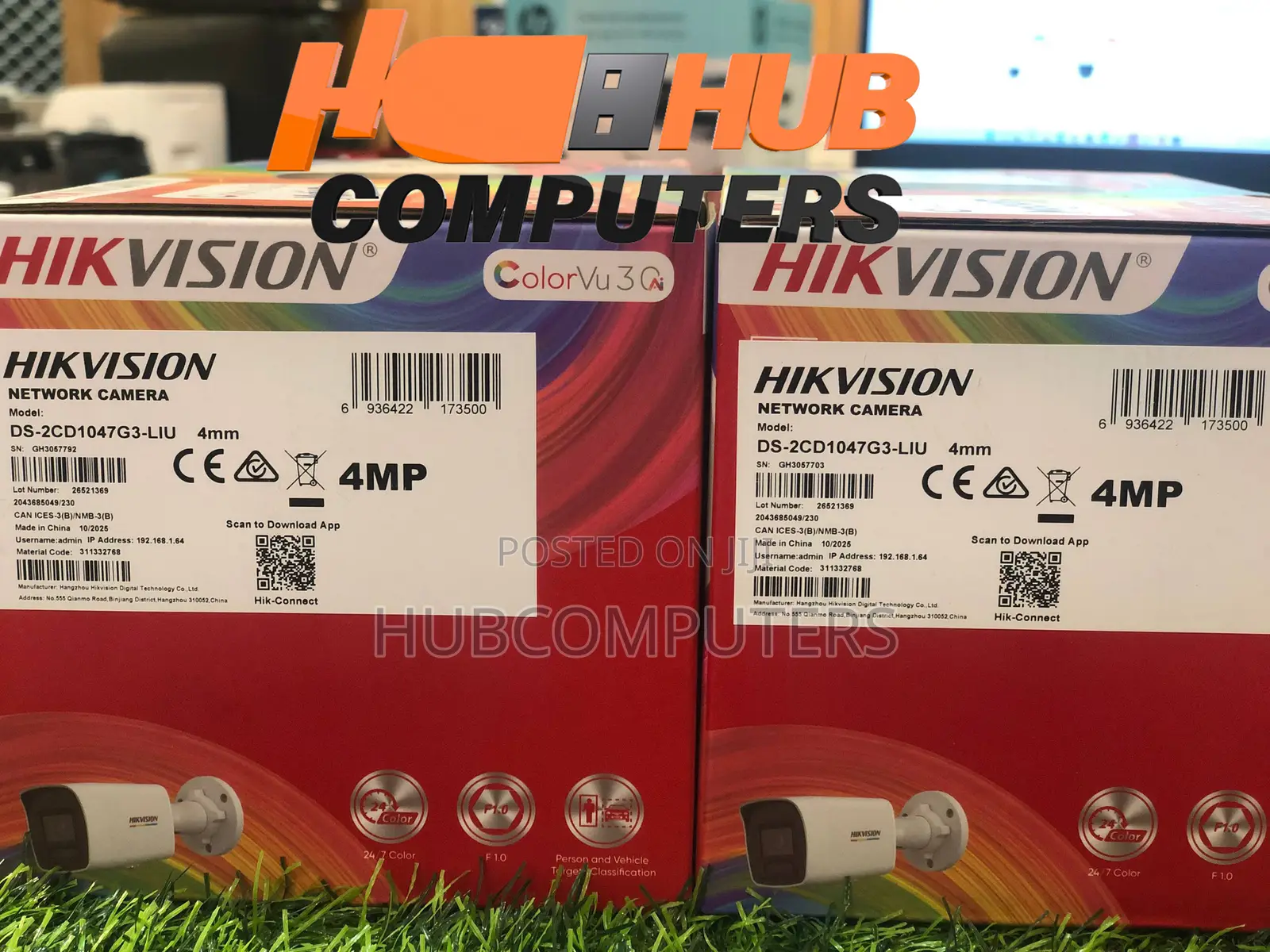 Hikvision DS-2CD1047G3-LIU 4mp Colorvu IP Motion Detection 3.0 Camera