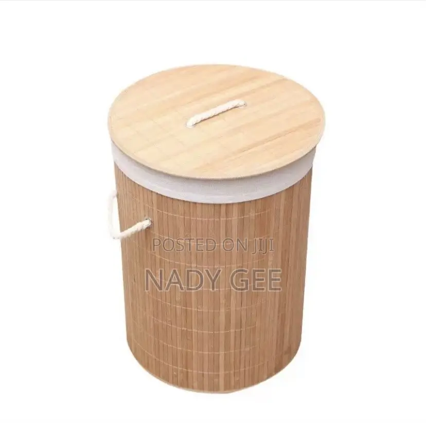 Bamboo Woven Laundry Basket