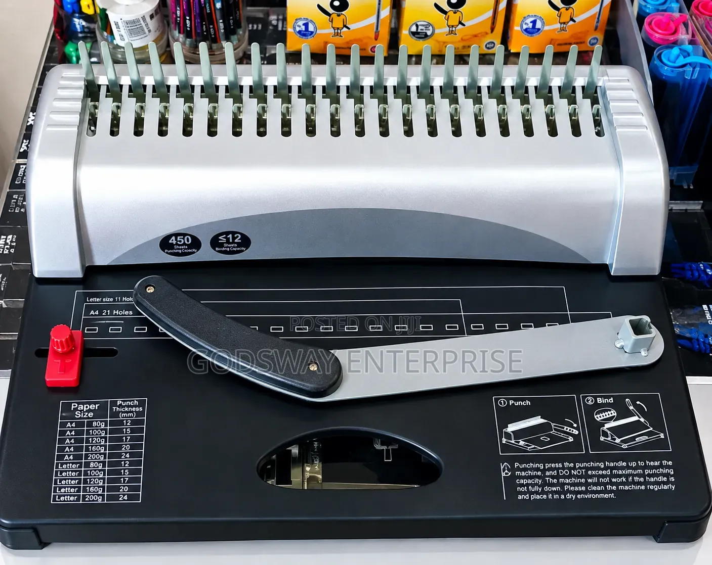 Comb Binding Punching Machine