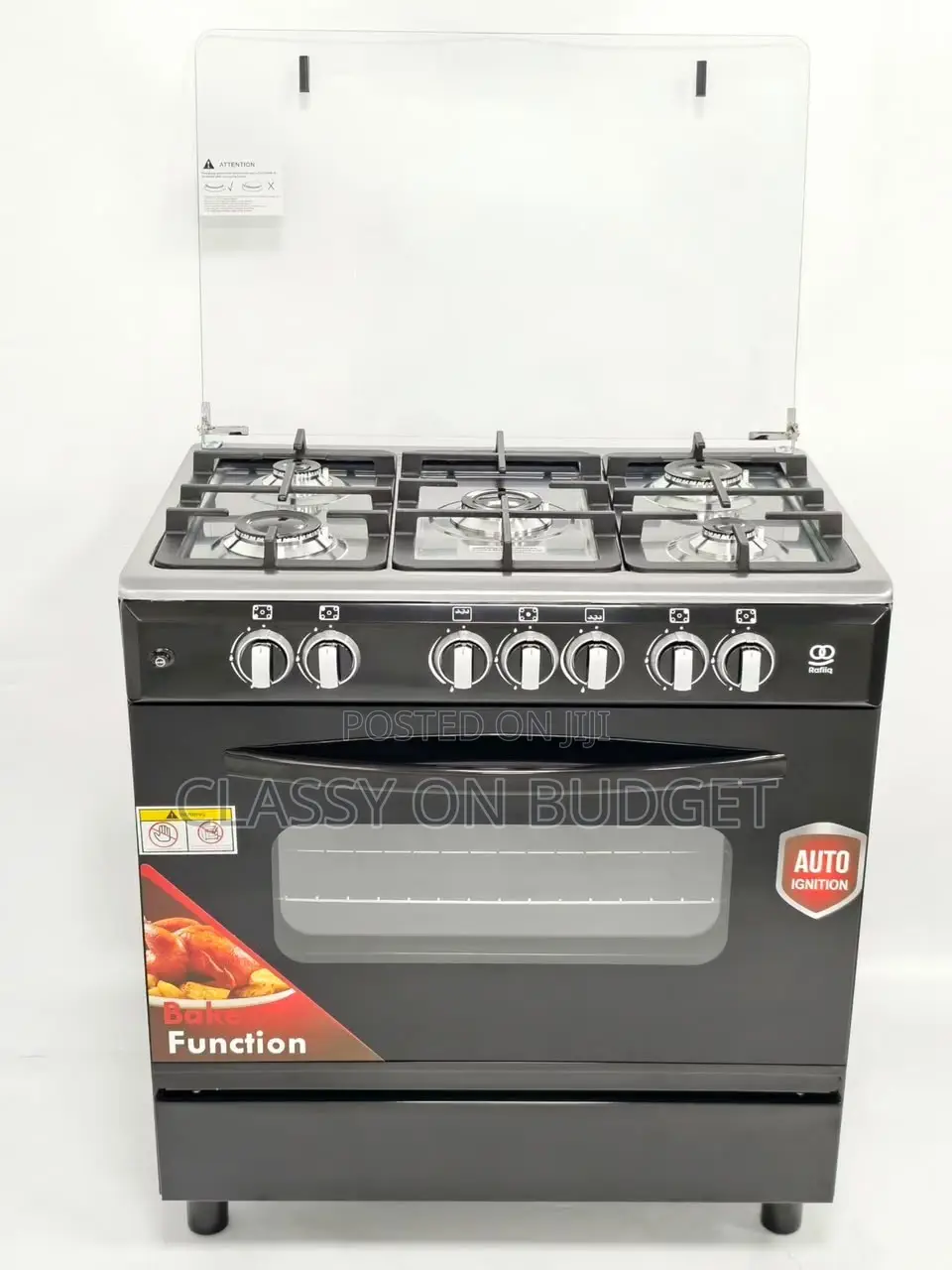 5 Burner Gas Stove/ Burner With Grill- Rafiiq