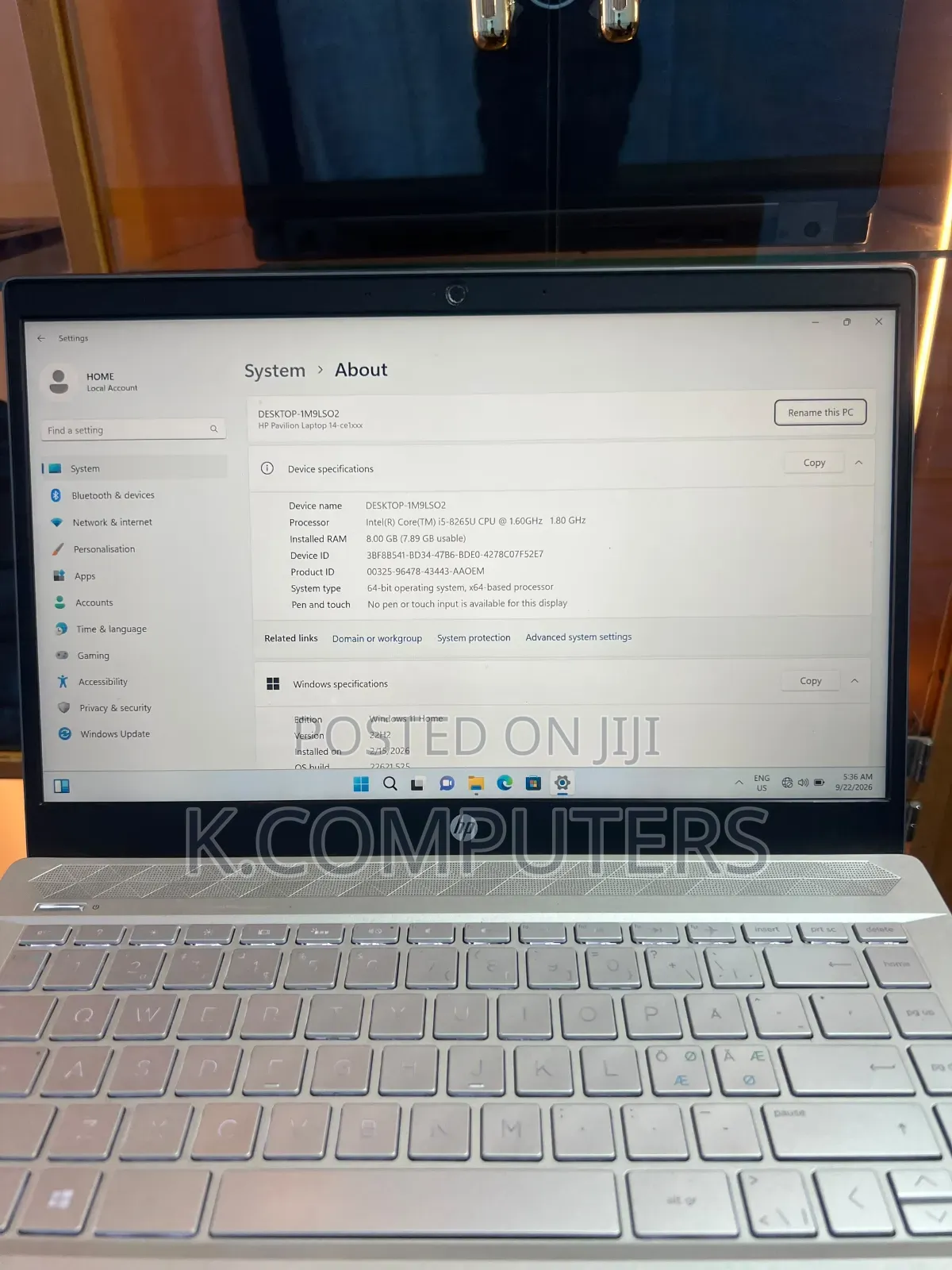 Laptop HP Pavilion 14-ce1000 8GB Intel Core i5 SSD 256GB