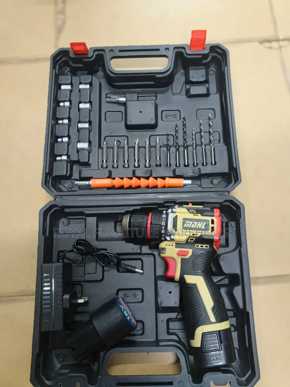 MDHL MD-8379 Cordless Brushless Drill and Accessory Set