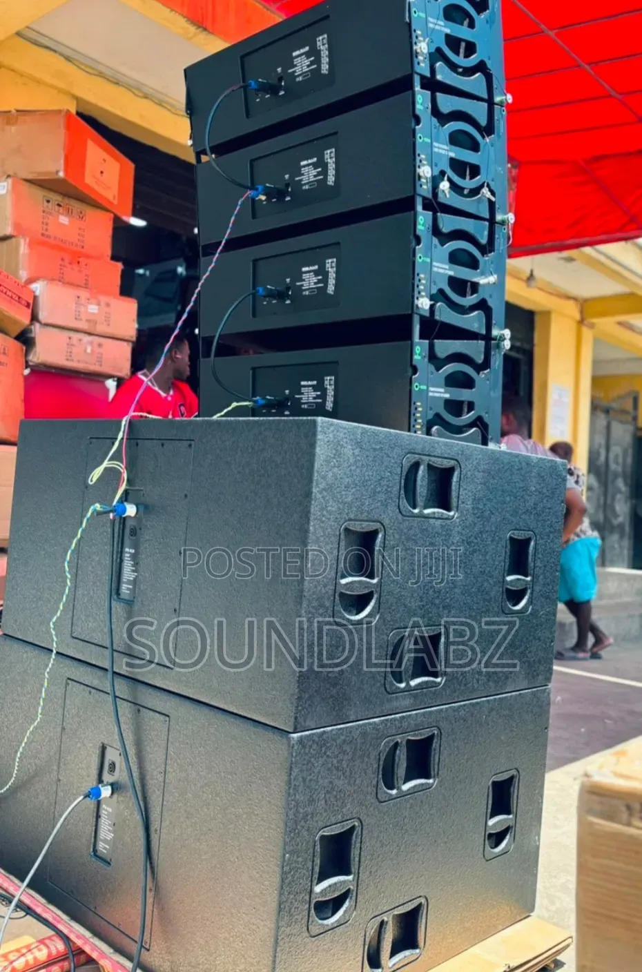Pair RCF Bass 2pairs Martin Audio 10inches Bi-Amp Line Array Speaker