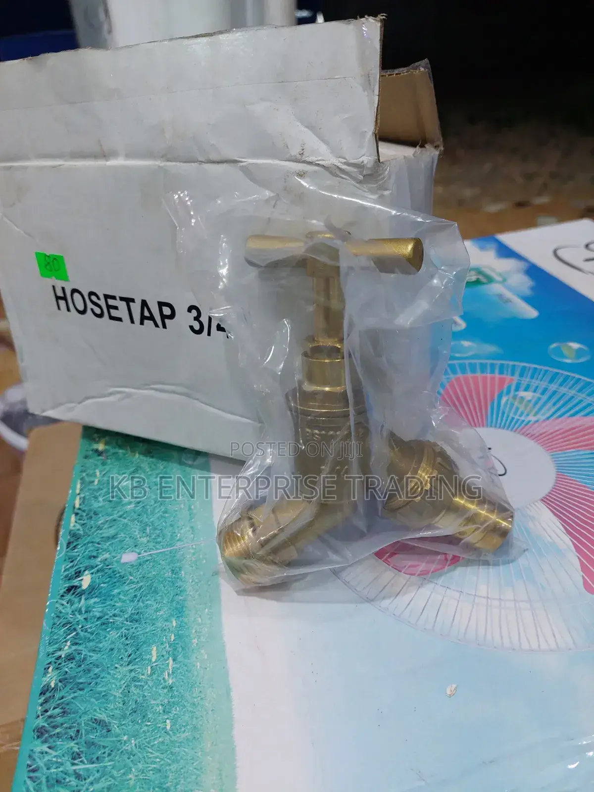 3/4-Inch Heavy-Duty Brass Hose Tap for Outdoor Watering