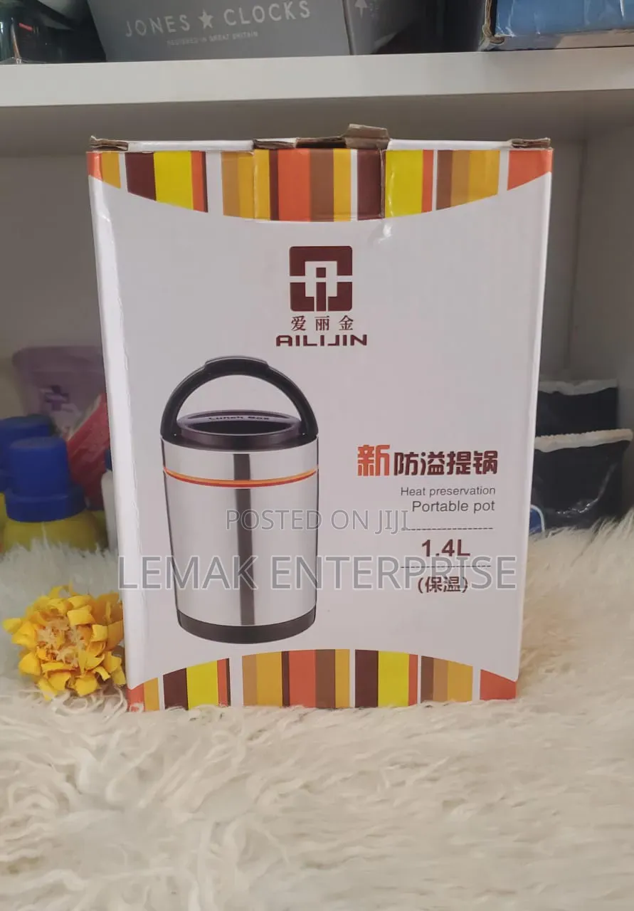 Ailijin Portable Pot, Insulated Vacuum Thermal Lunch Box.