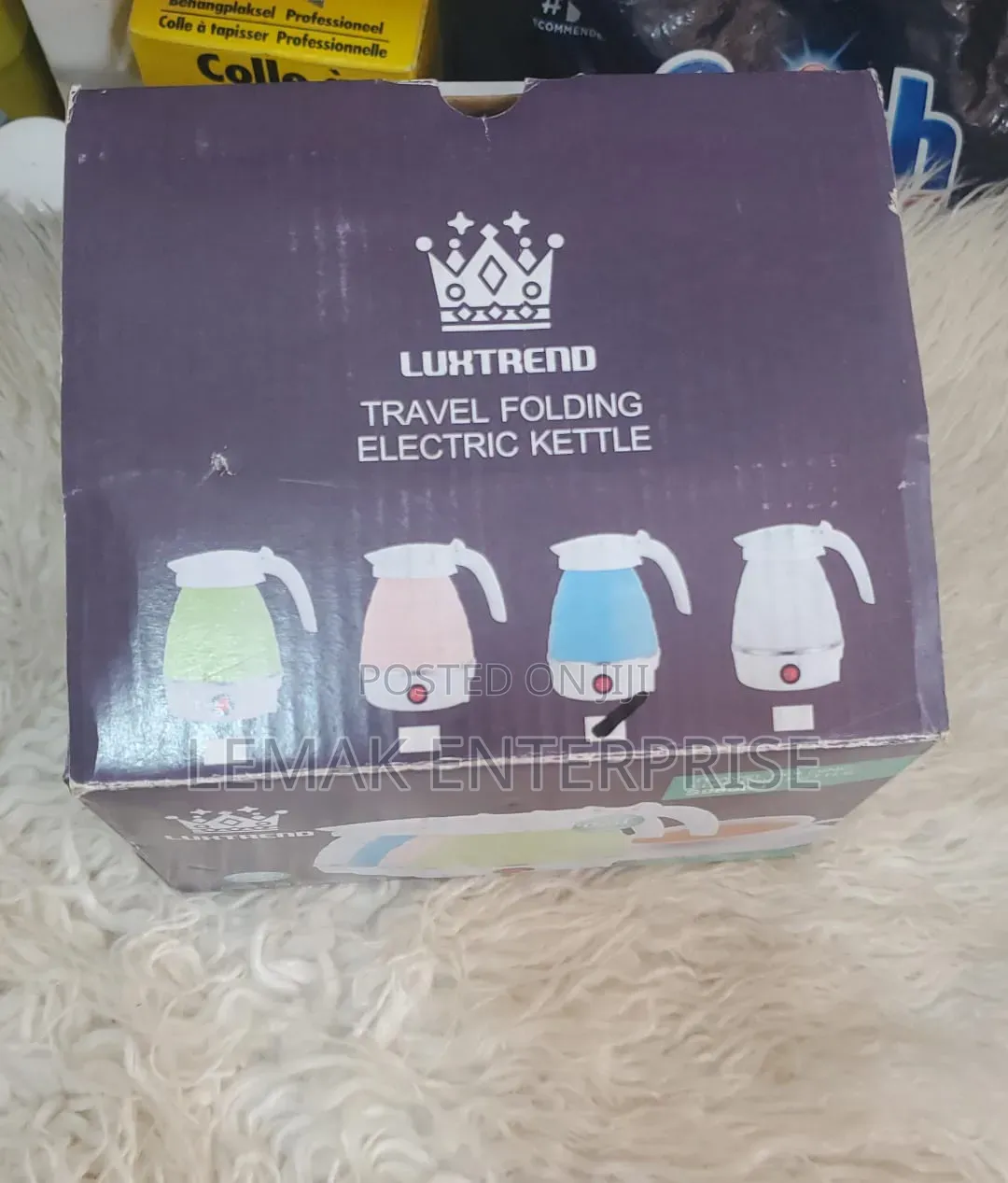 Luxntrend Travel Folding Electric Kettle .