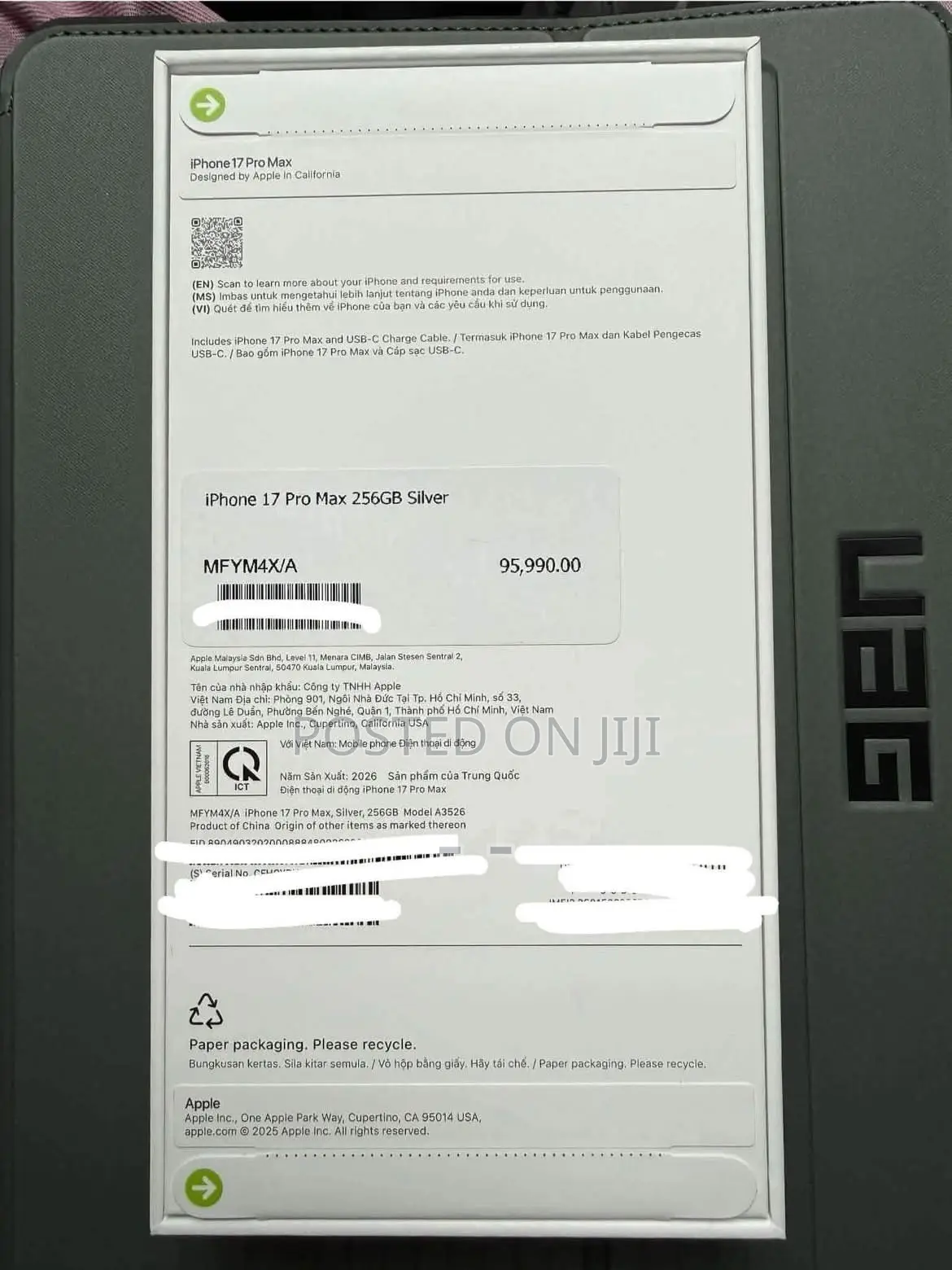 New Apple iPhone 17 Pro Max 256 GB Silver