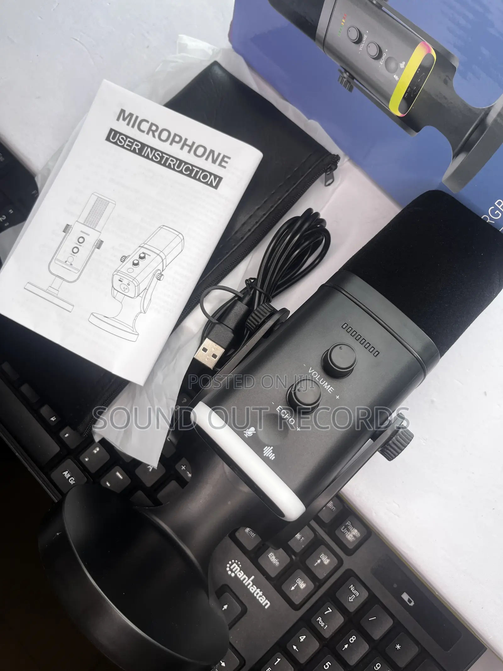 RGB Desktop Podcast Microphone