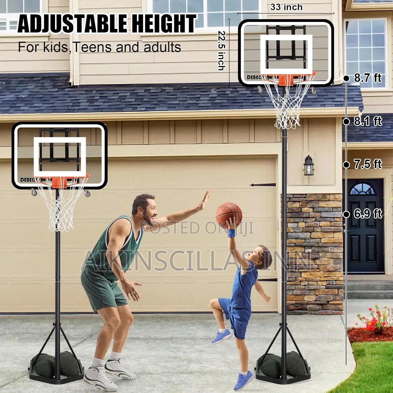 Adjustable Basketball Stand