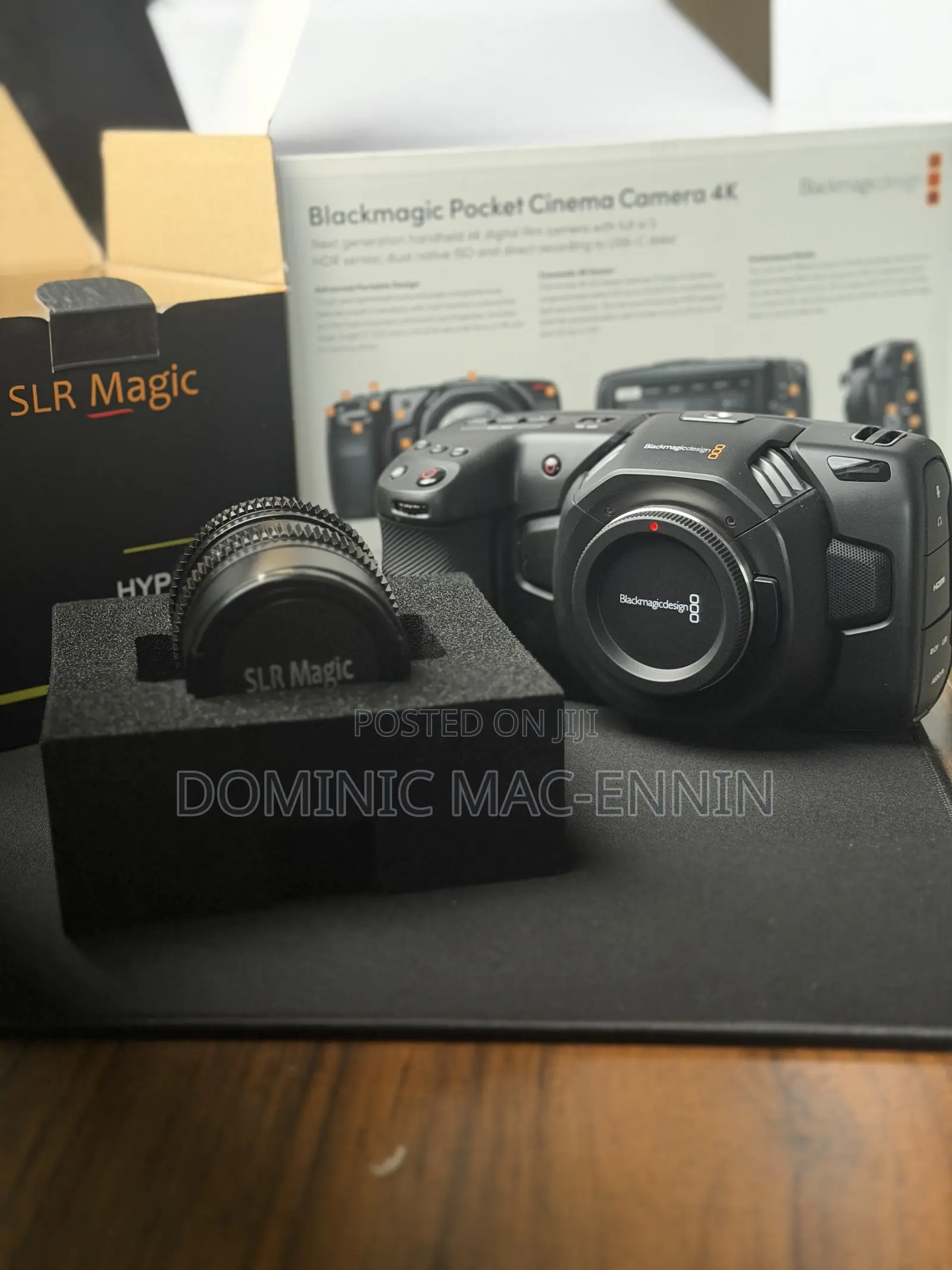 Black Magic Pocket Cinema 4K — Body/Lens + Media Bundle Options