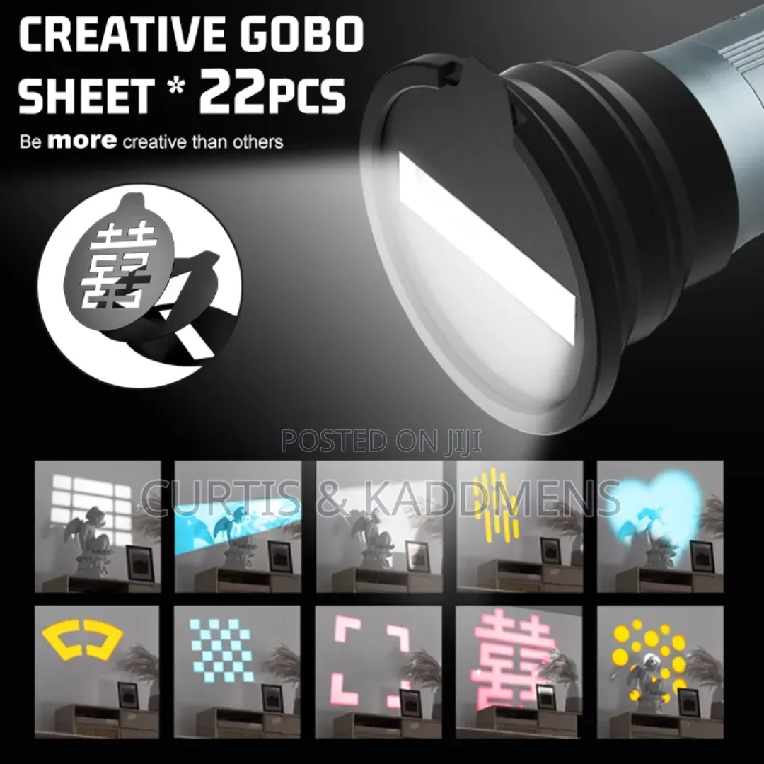 ZSYB 10W Handheld Rechargeable Light Snoot With 22 Shapes