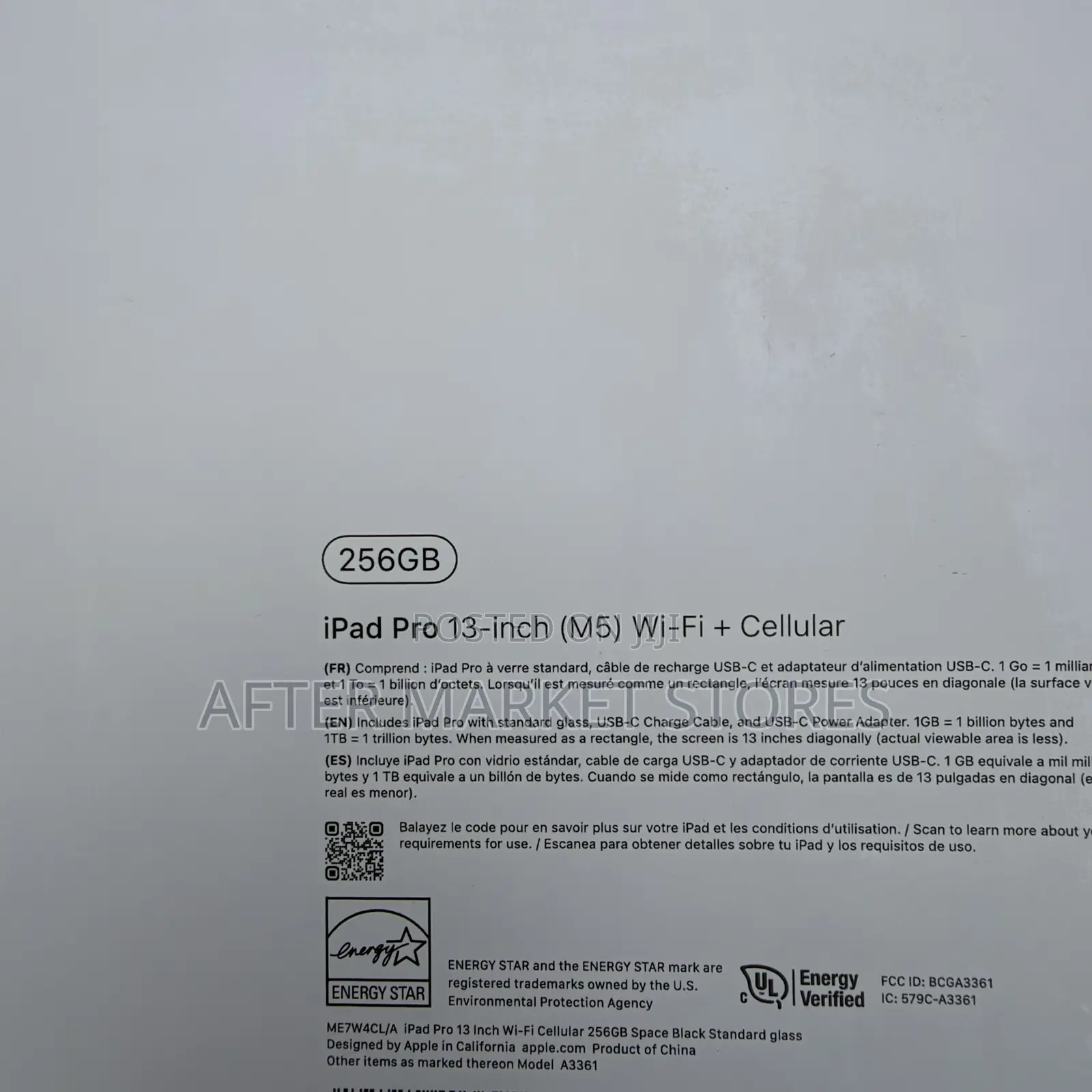 New Apple iPad Pro 13 (2025) 256 GB Black