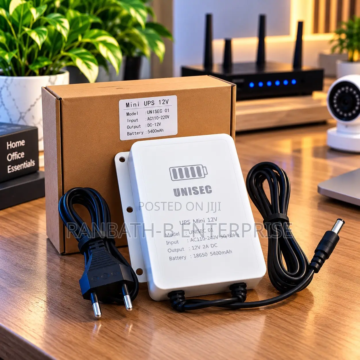 UNISEC Mini UPS 12V – Keep Your Router Powered During Power Outages
