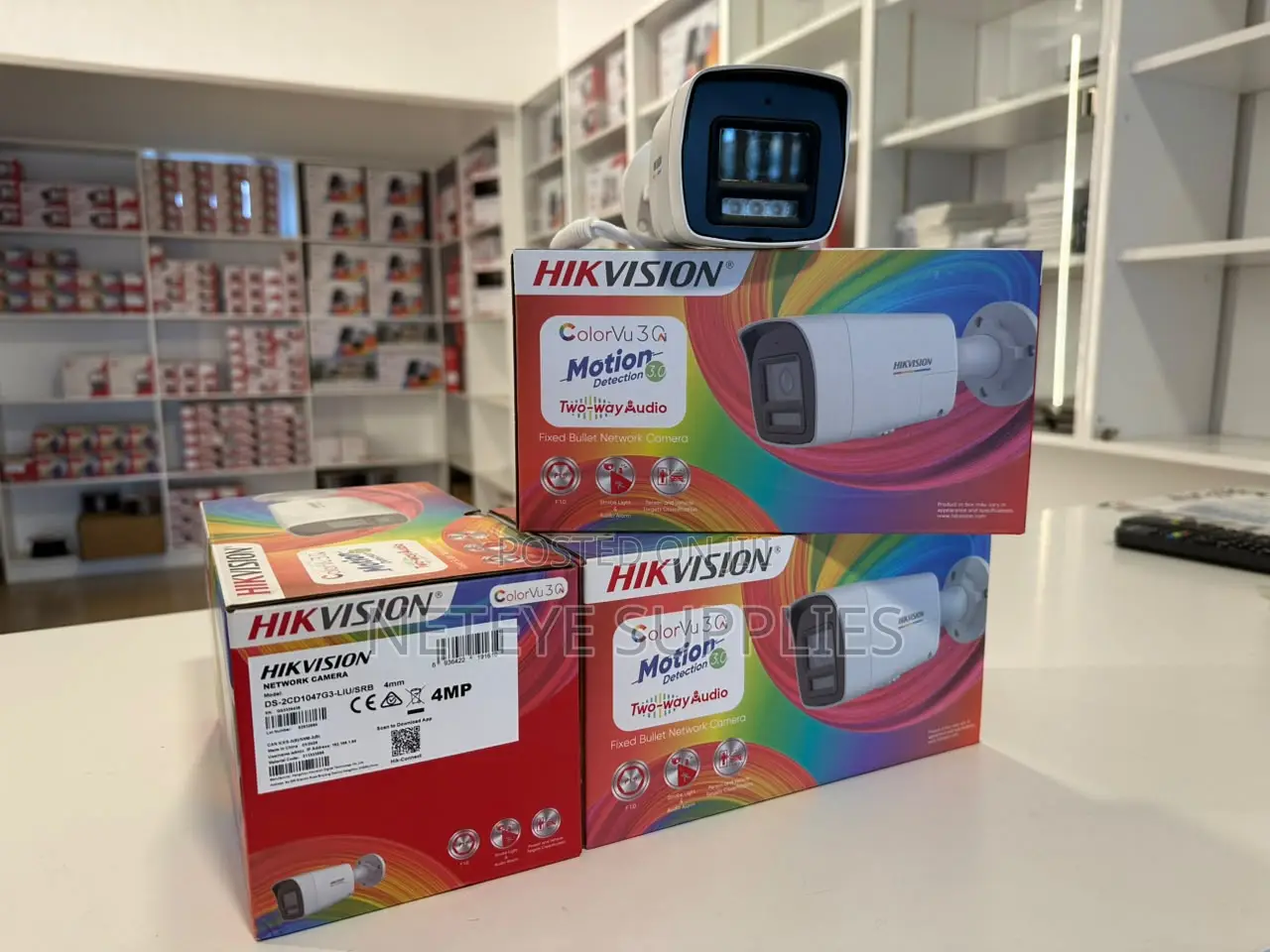 Hikvision 4 MP ColorVu 3.0 Bullet Network Camera DS-2CD1047G3-LIUF