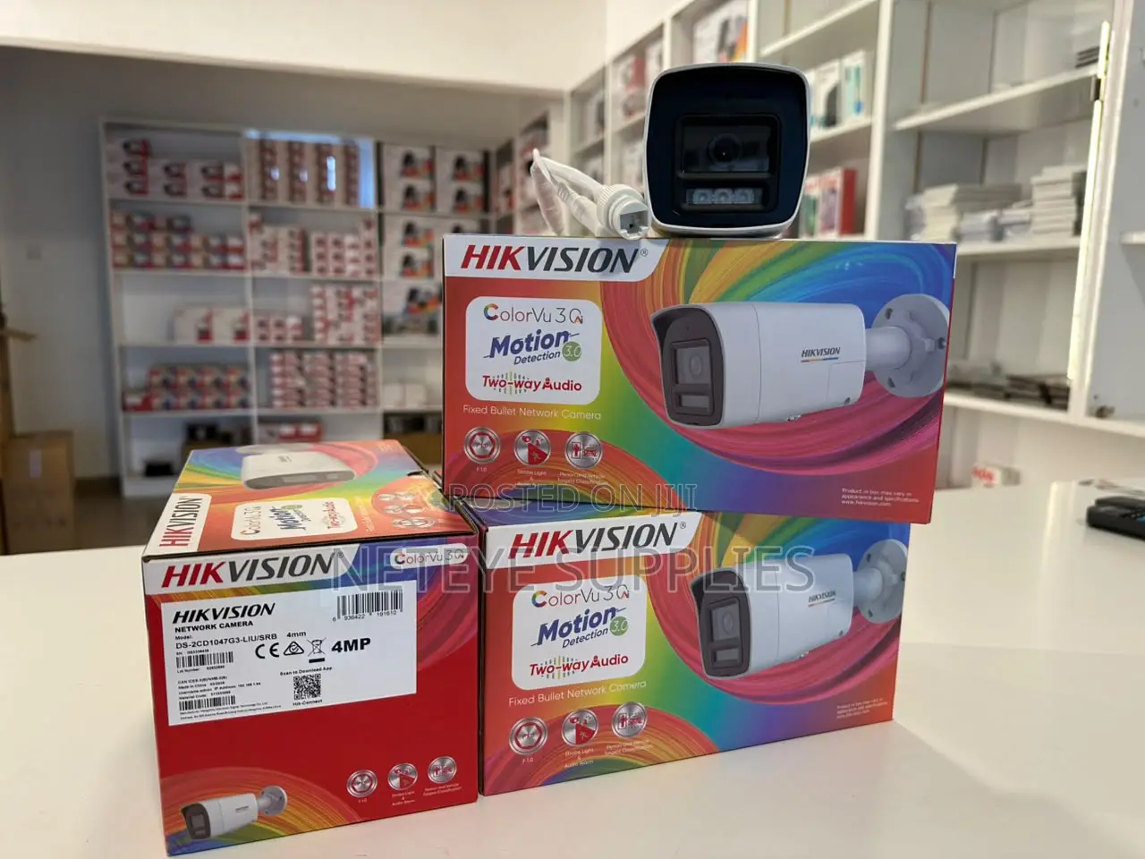 Hikvision 4 MP ColorVu 3.0 Bullet Network Camera DS-2CD1047G3-LIUF