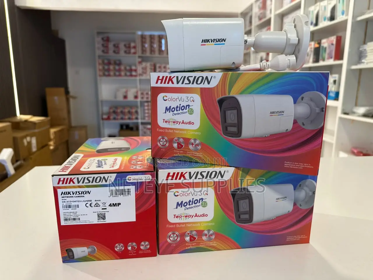 Hikvision 4 MP ColorVu 3.0 Bullet Network Camera DS-2CD1047G3-LIUF