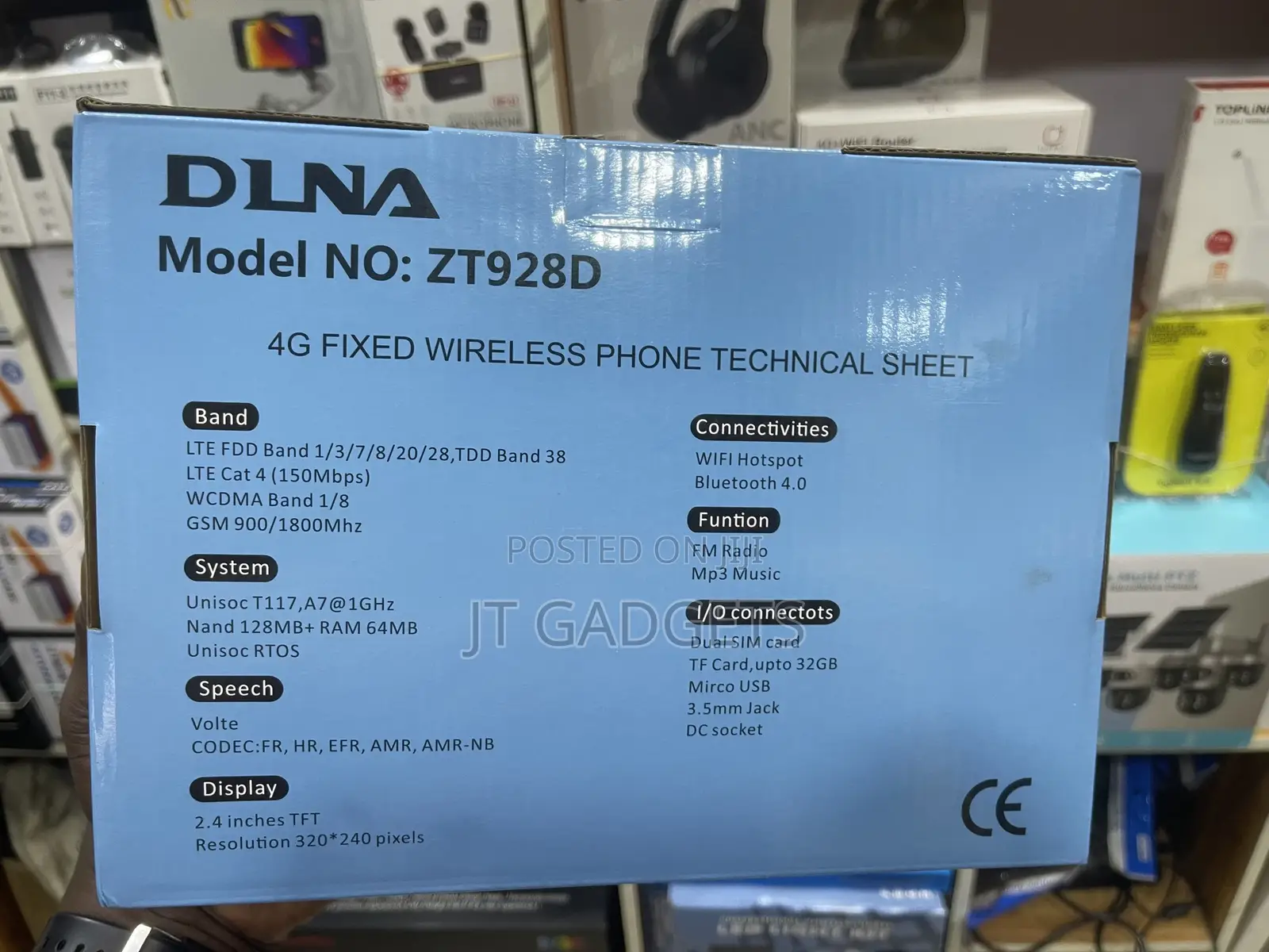 DLNA ZT928D 4G Fixed Wireless Desk Phone Any SIM Card Into a Landline!