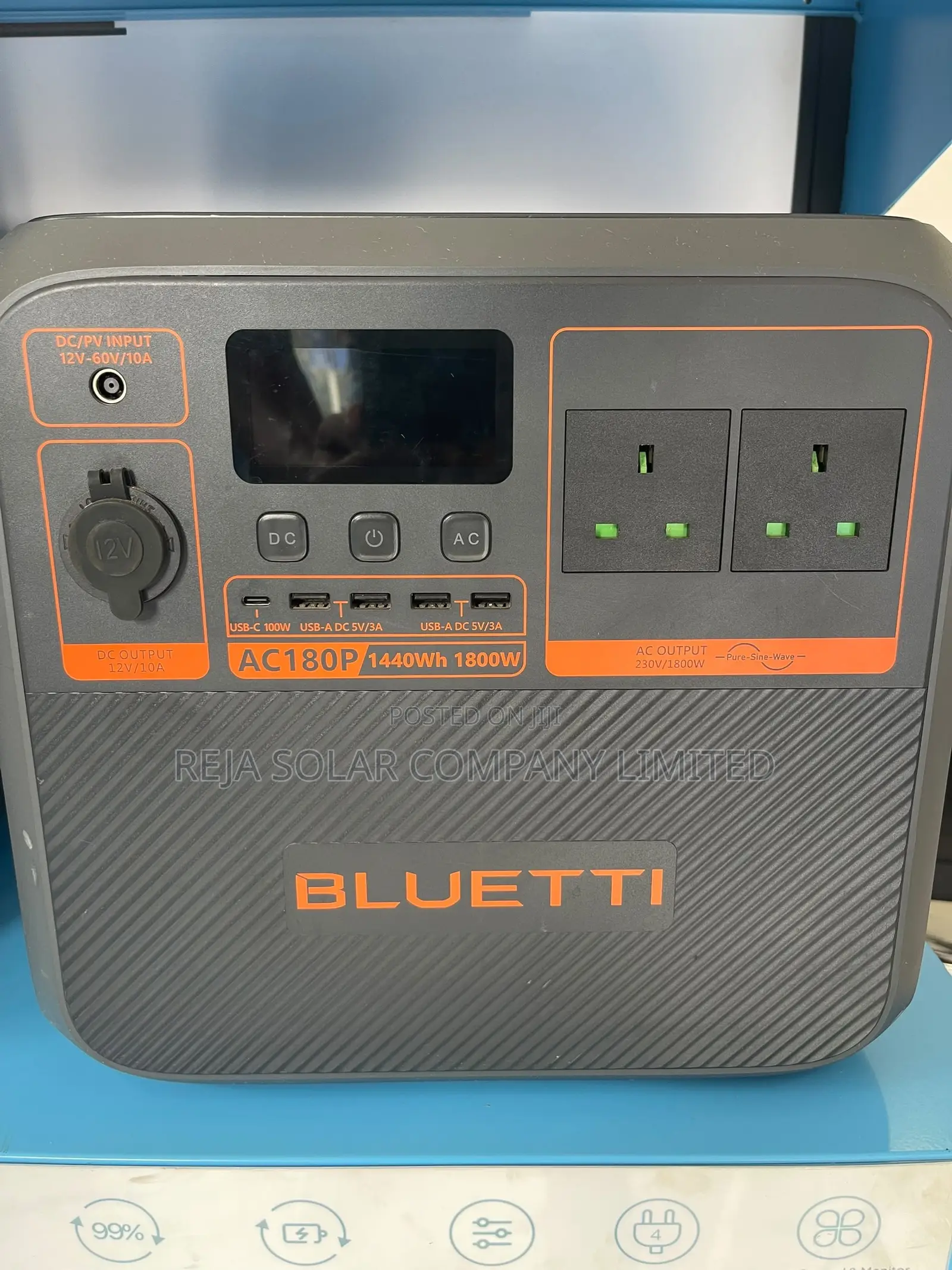 Solar Power Station 1800w With 1440wh Battery