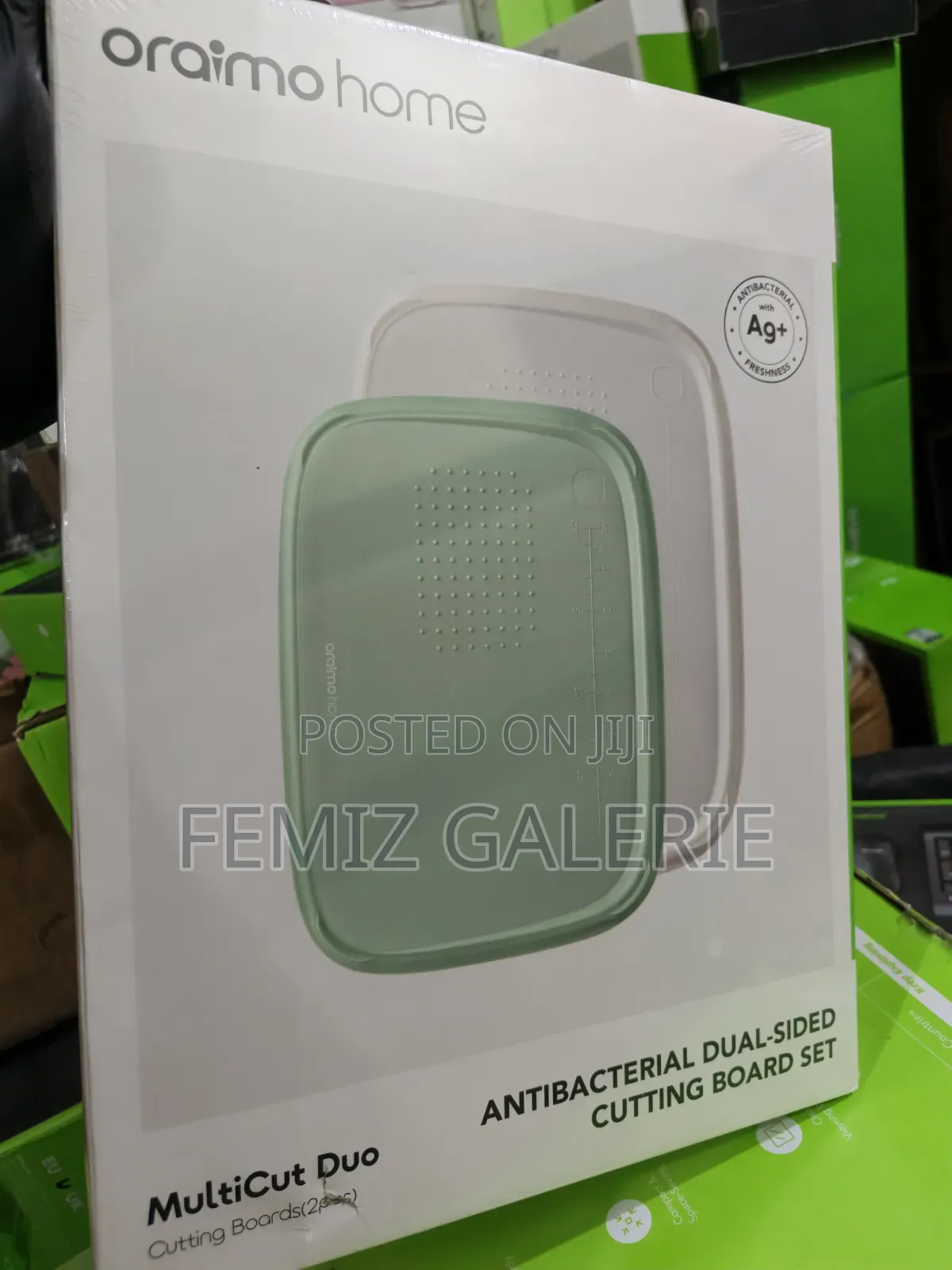 Oraimo MultiCut Duo Dual-Sided Antibacterial Cutting Board Set