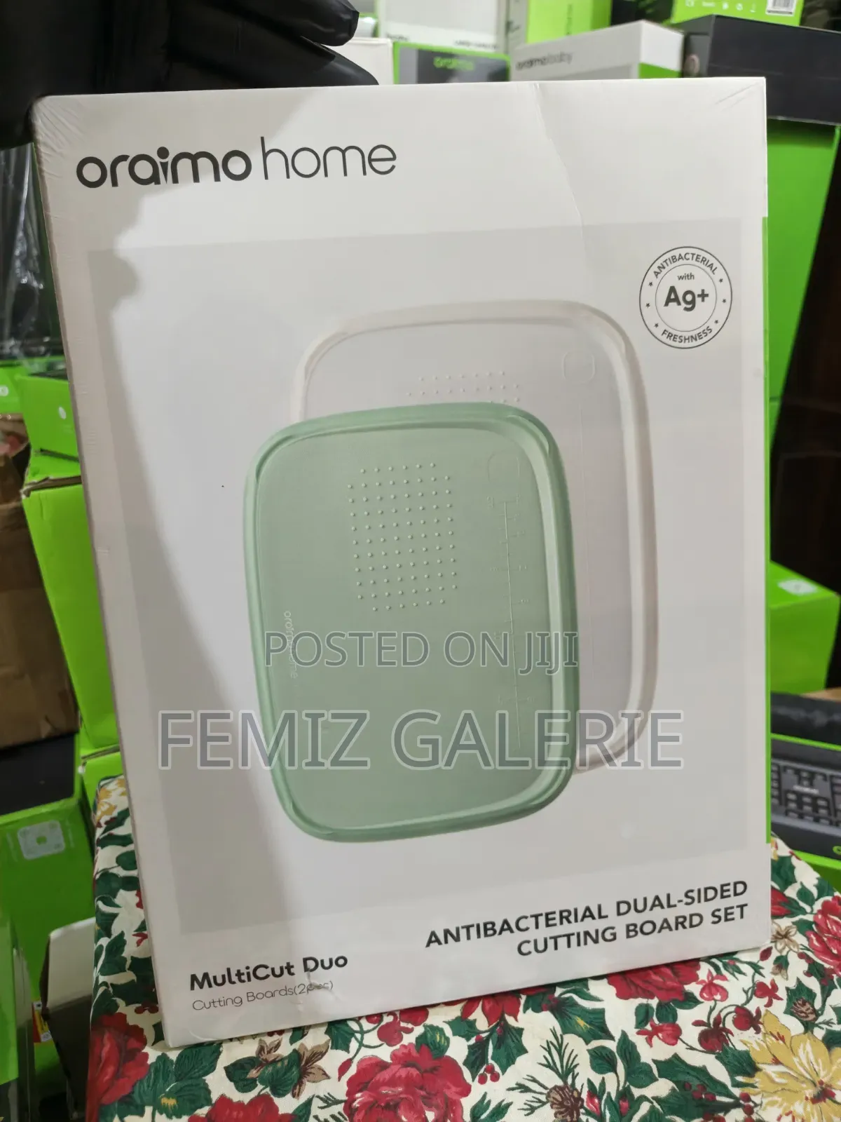 Oraimo MultiCut Duo Dual-Sided Antibacterial Cutting Board Set