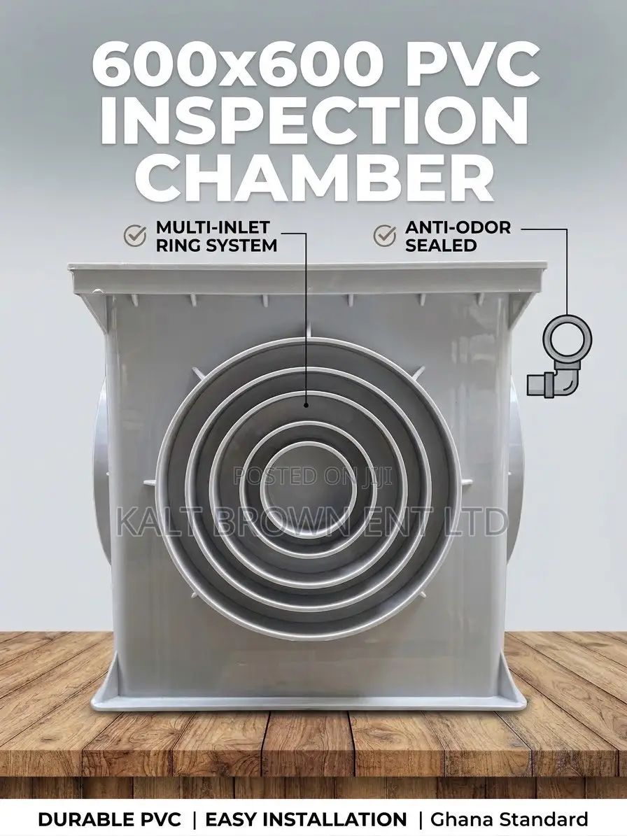 Heavy-Duty PVC Inspection Chamber Box (600mm X 600mm)