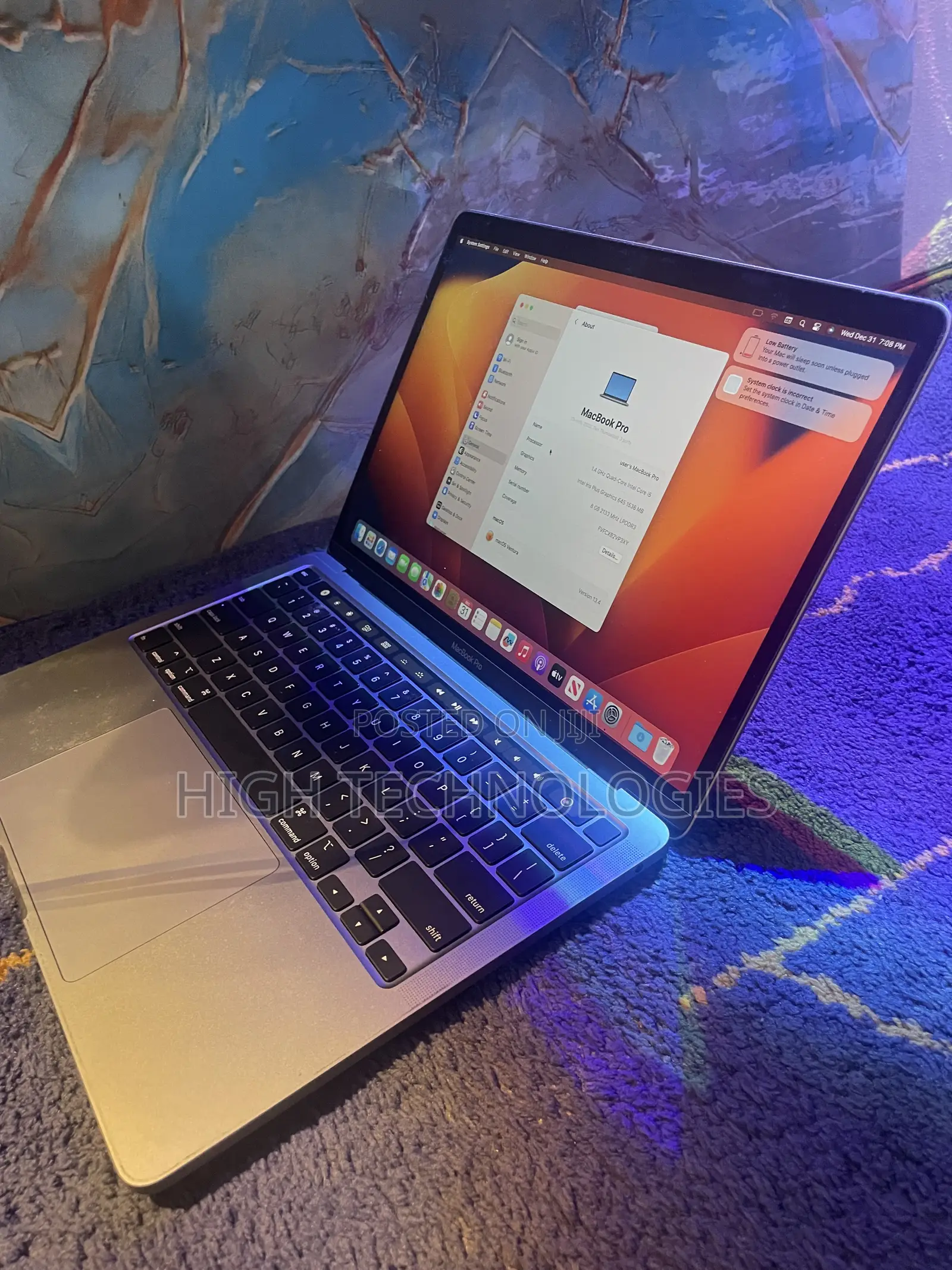 Laptop Apple MacBook Pro 2020 8GB Intel Core i5 SSD 256GB