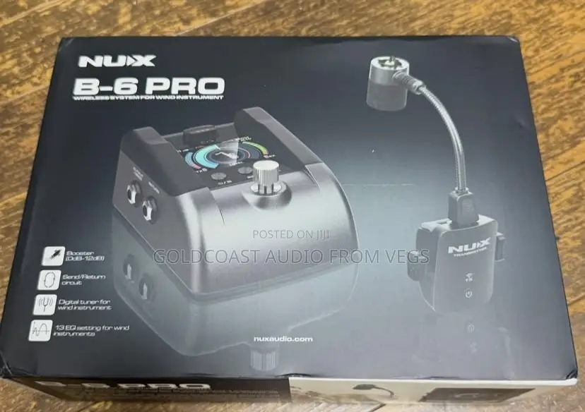NUX B-6 Pro Wireless System for Brass/Wind Instruments - 2.4 GHz