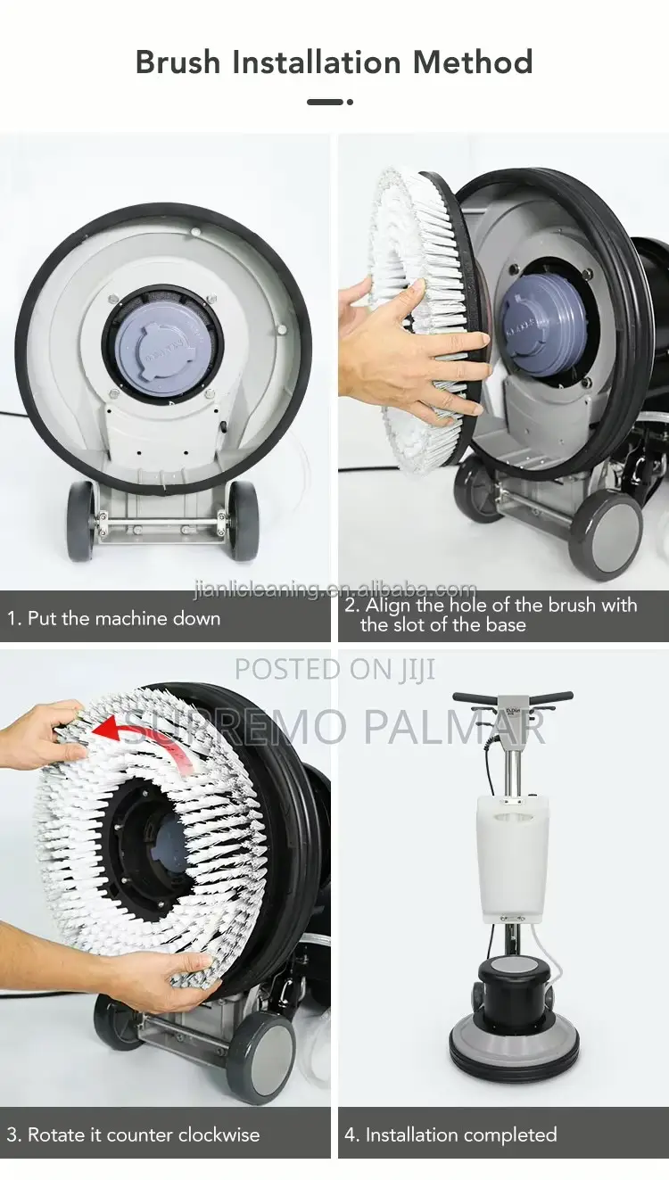 Heavy Duty Floor Buffer 1500W – Electric Scrubber Carpet Cleaner