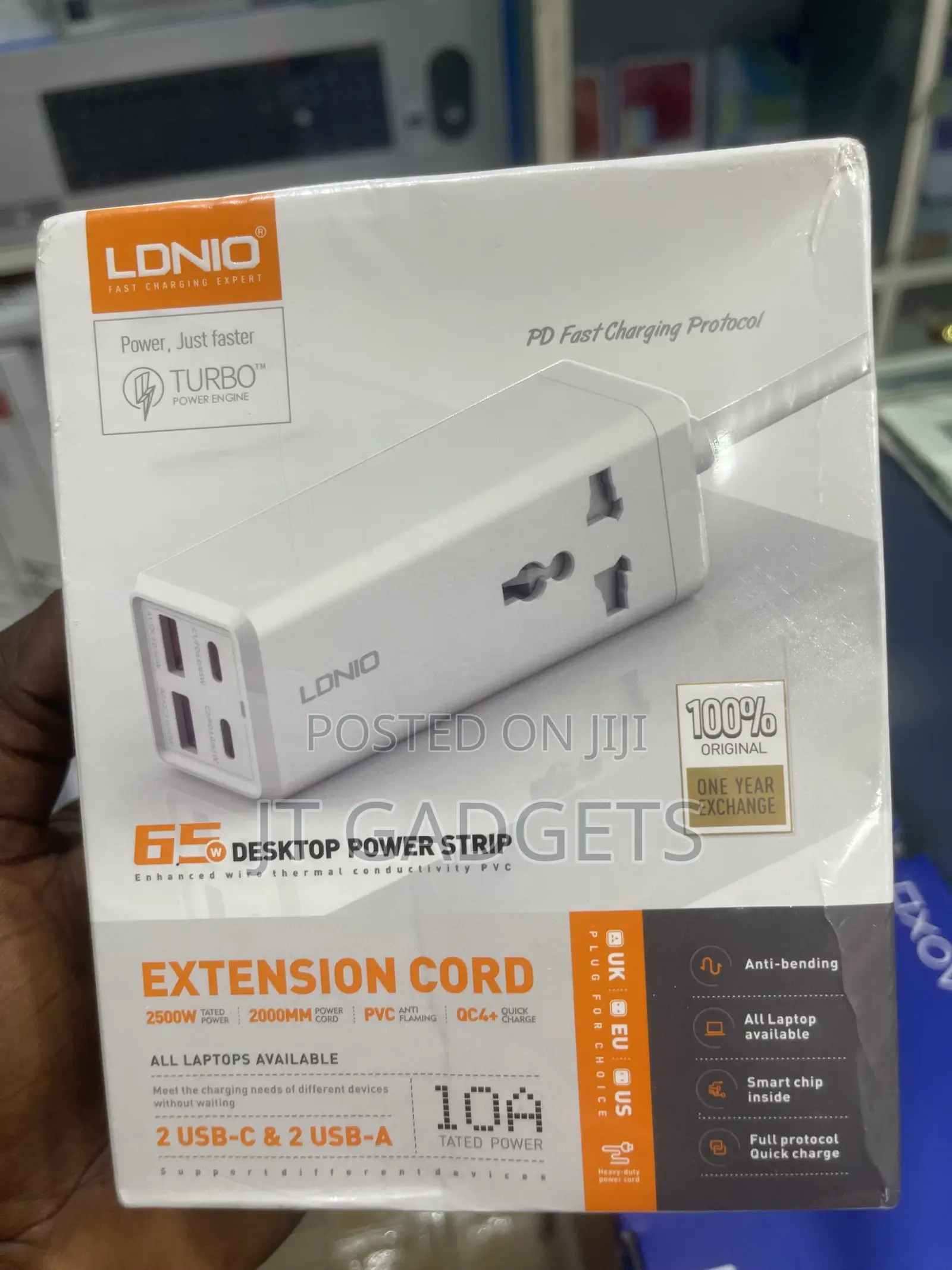 LDNIO 65W Desktop Power Strip With Extension Cord
