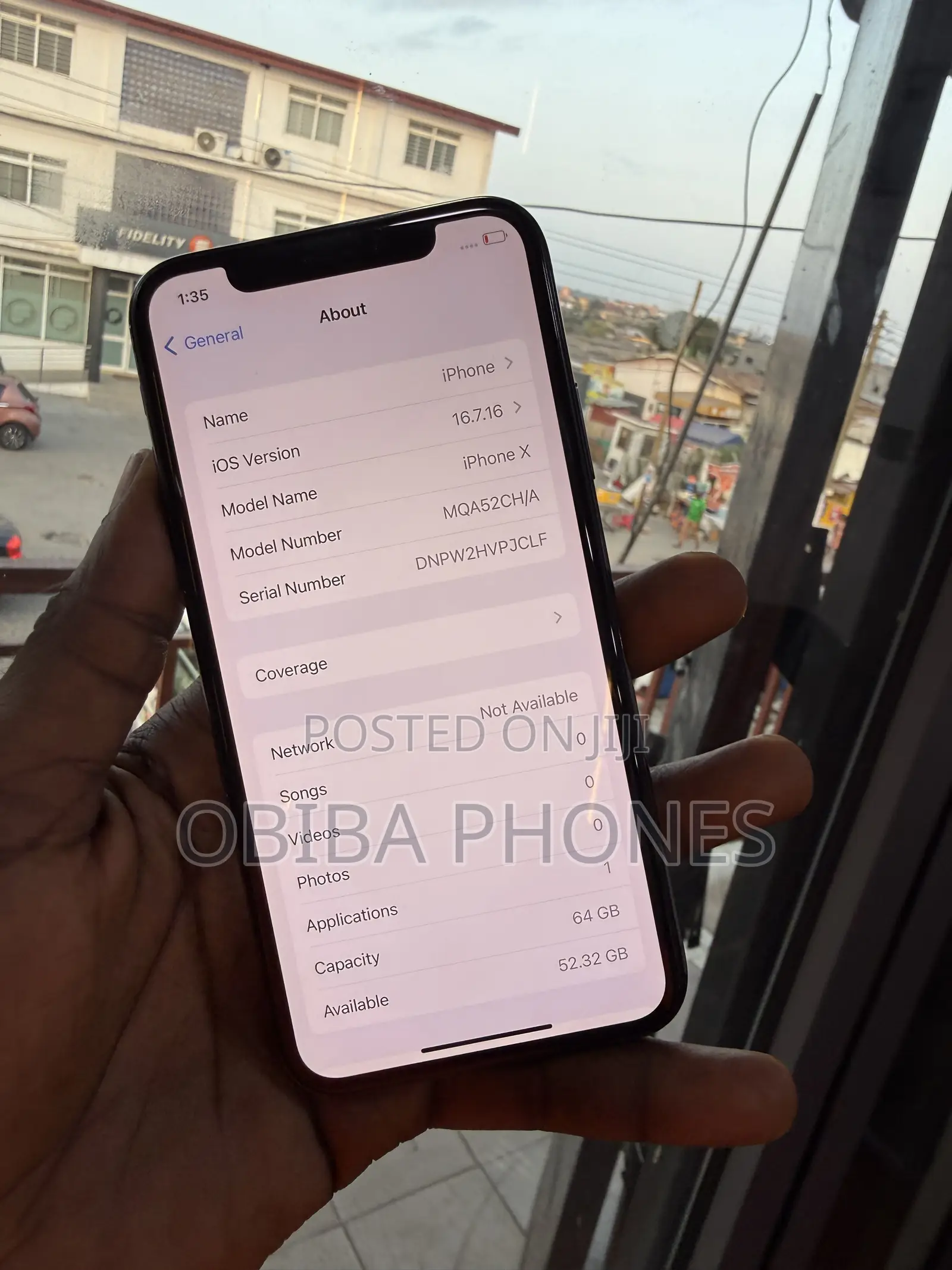 Apple iPhone X 64 GB Black