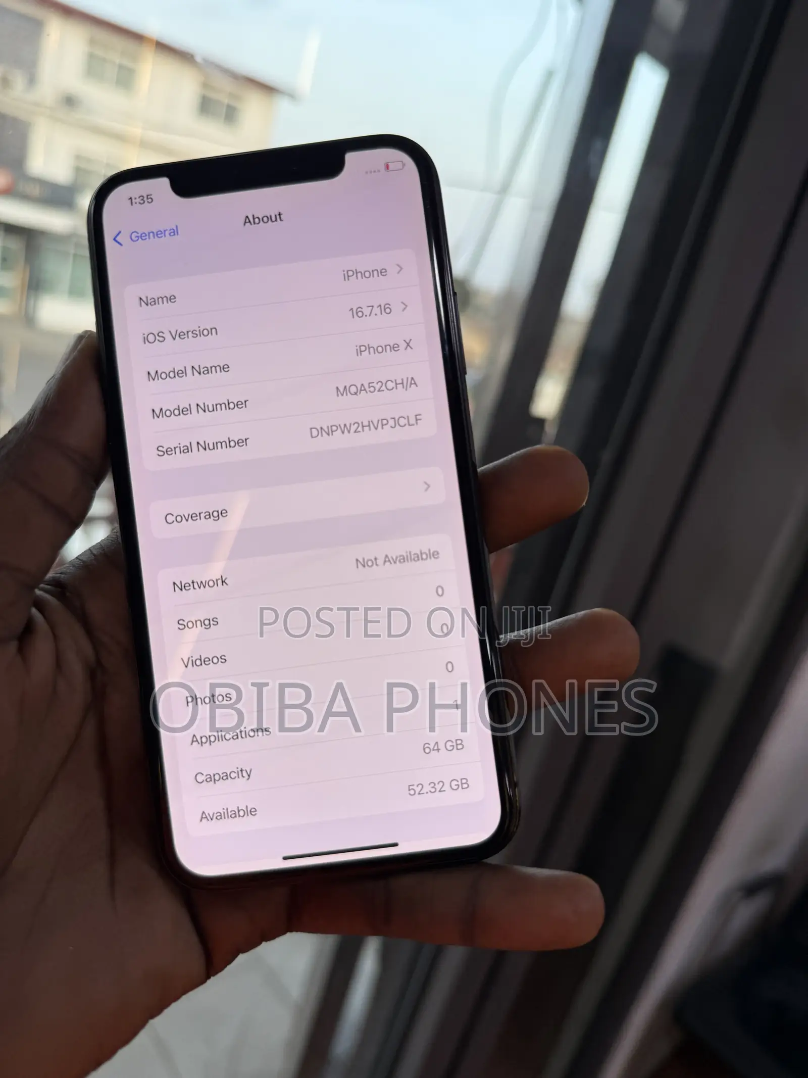 Apple iPhone X 64 GB Black