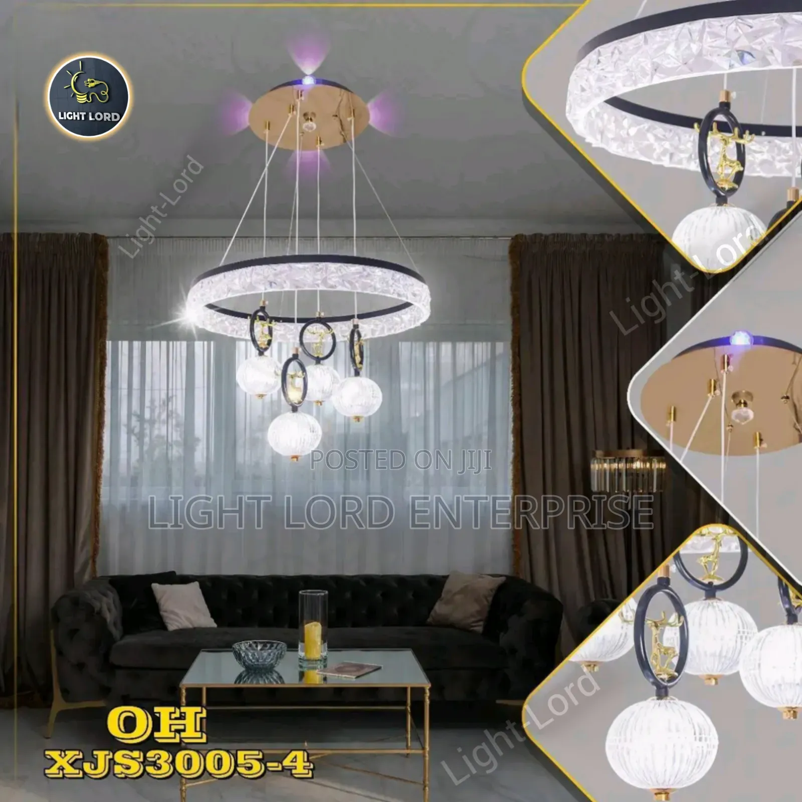 3507 Triple Ring 3in1 Led Pendant Light