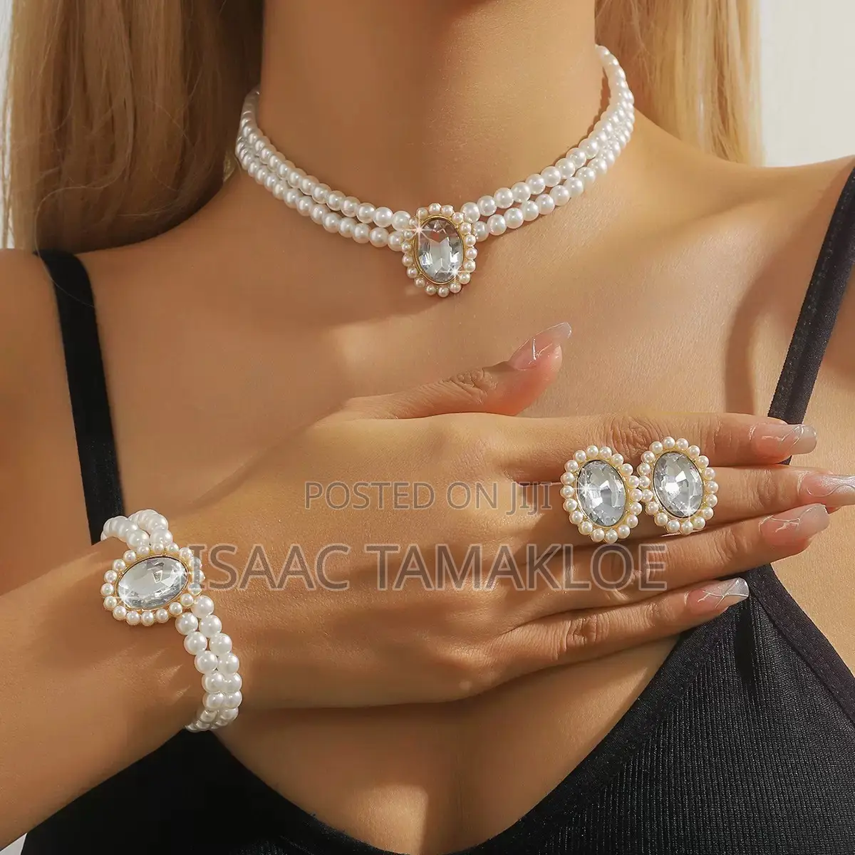 3 in 1 Beads Necklace,ring,bracelet