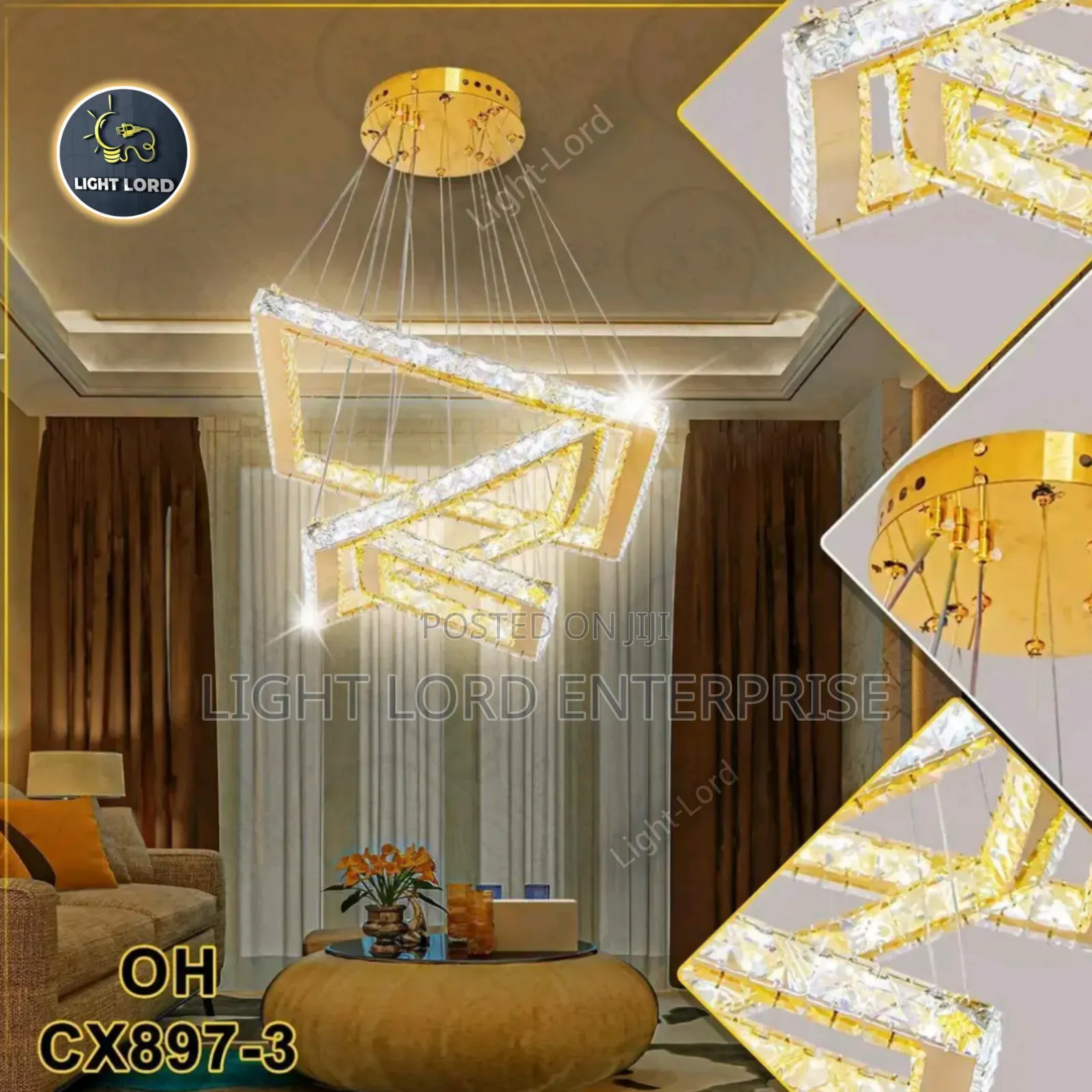 Carbine Square Shape Pendant Light