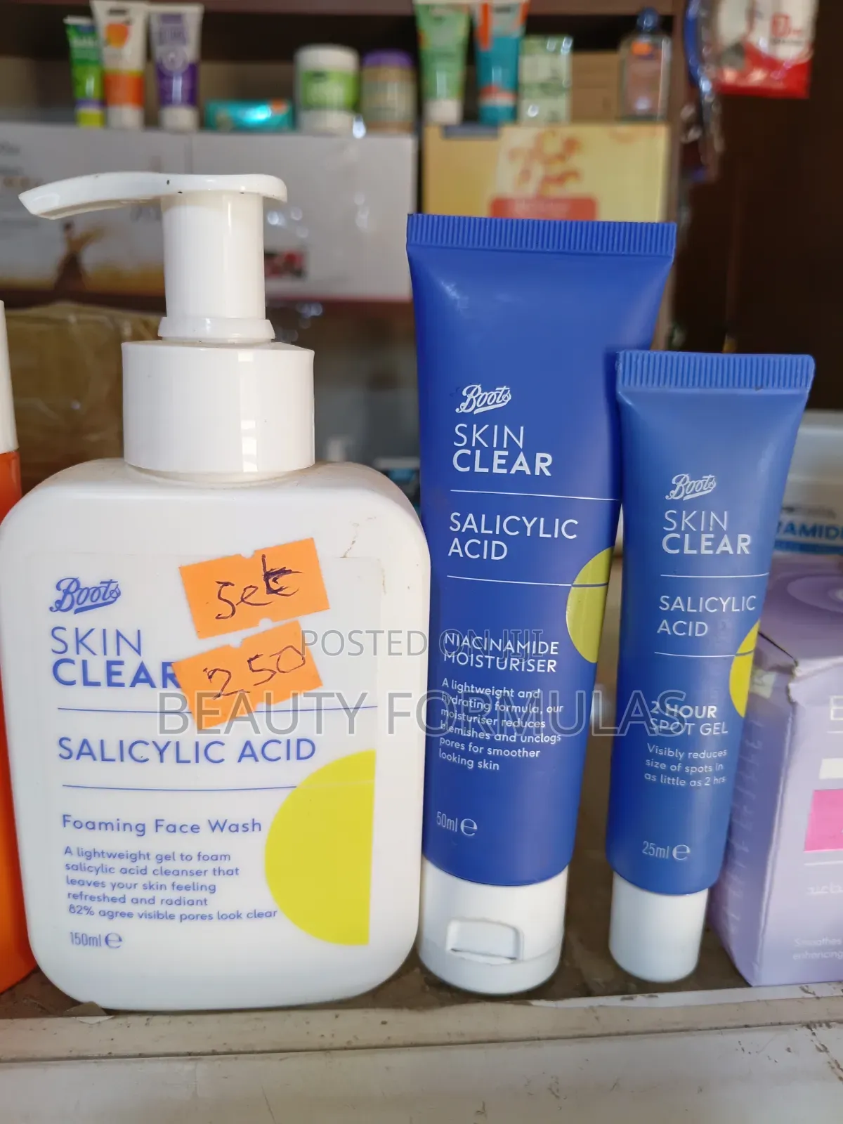 Boots Skin Clear Salicylic Acid Acne and Dark Spot Removal Set