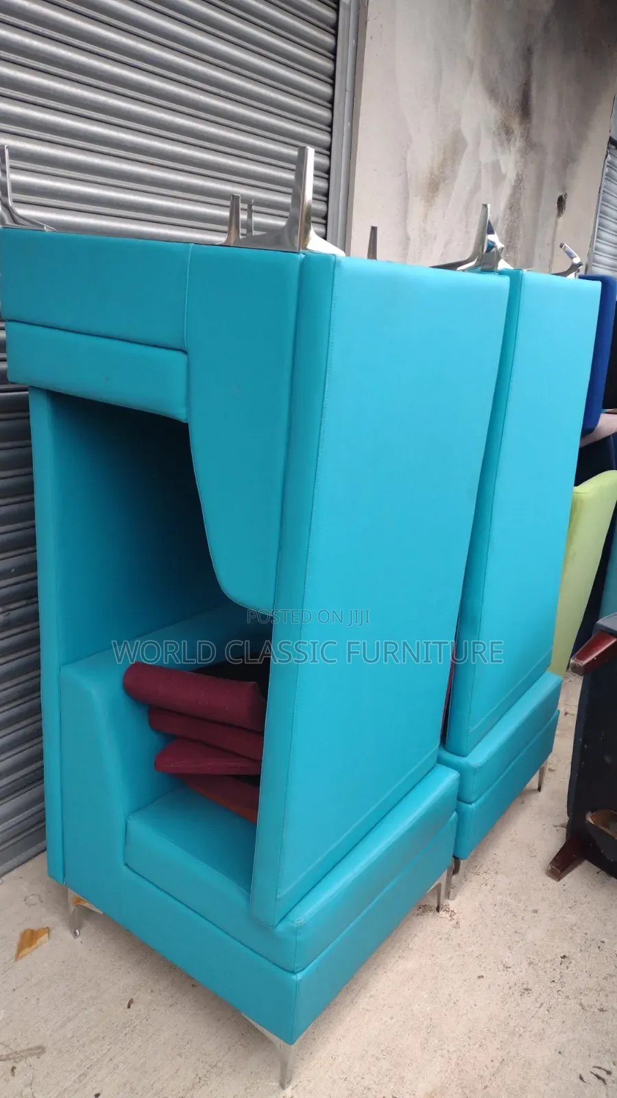 Modern Turquoise Blue Modular Sofa for Sale