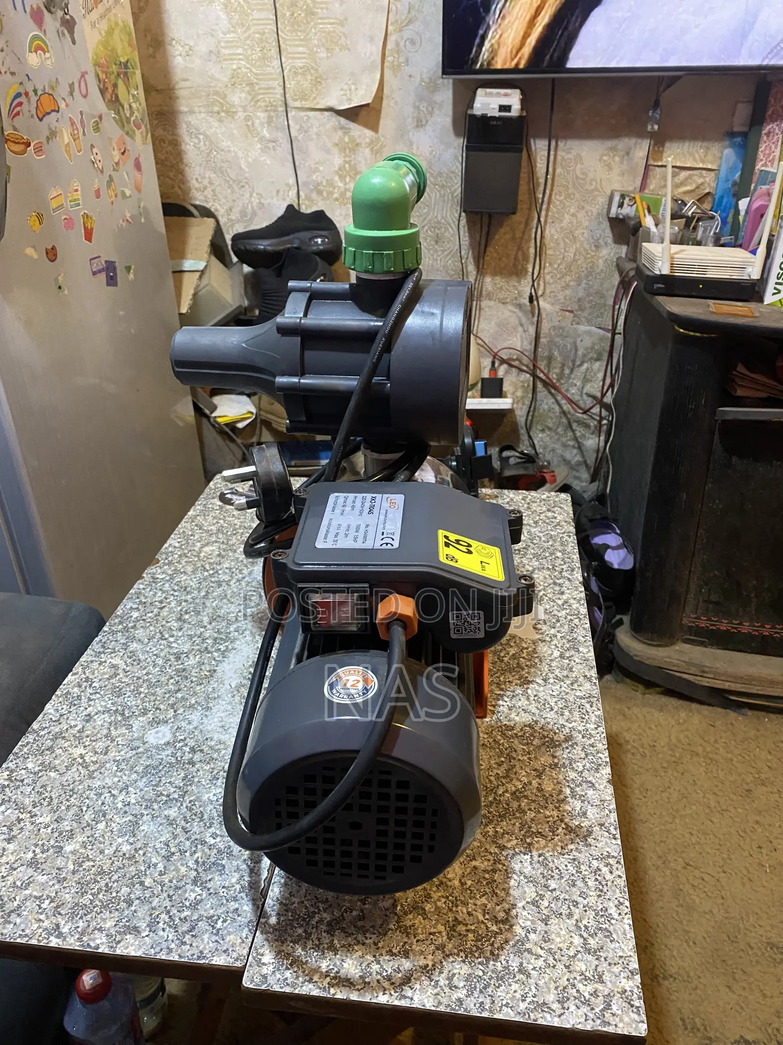 A Fairly Home Used 1.5 HP Leo Stainless Steel Jet Pump