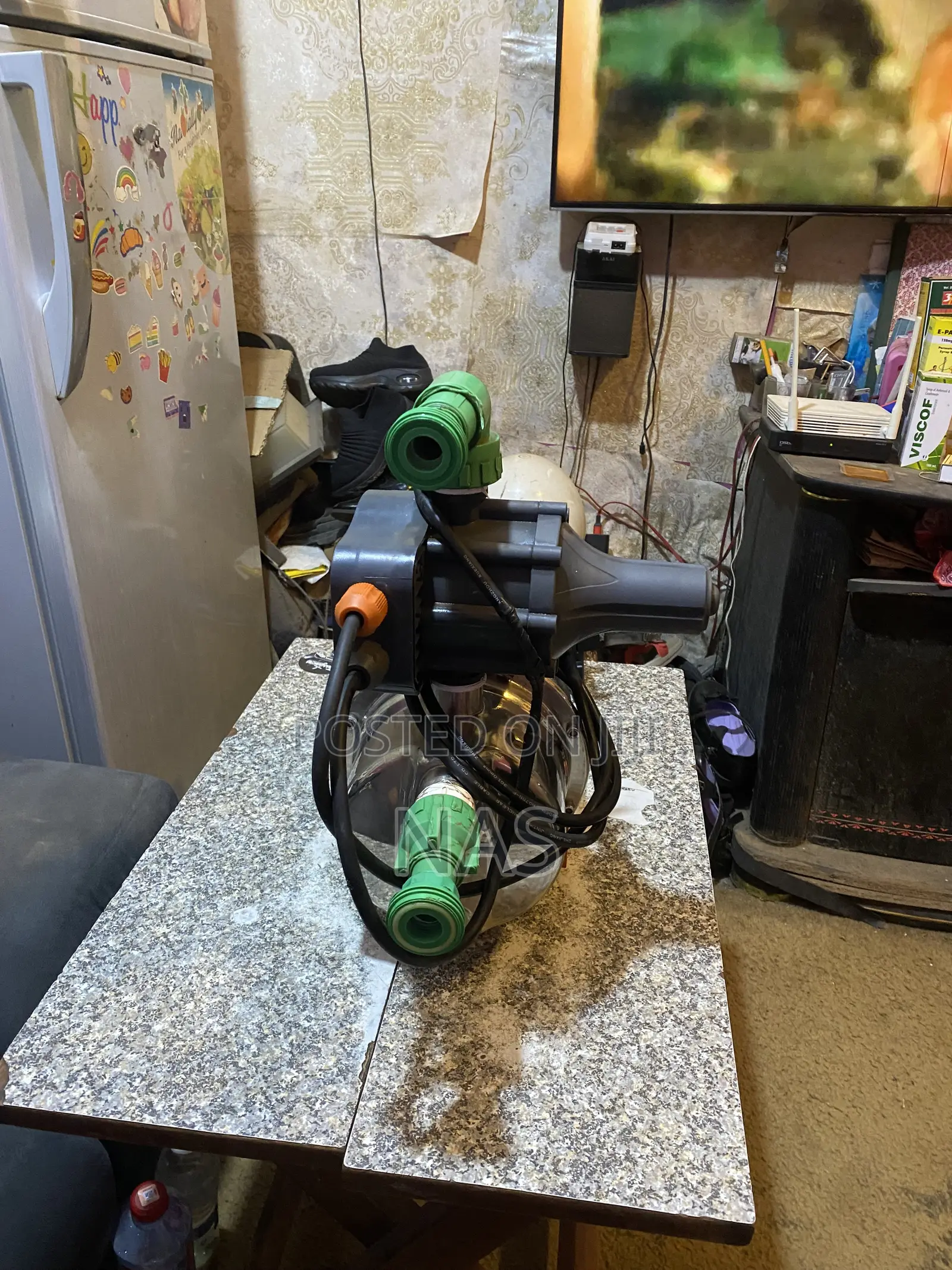 A Fairly Home Used 1.5 HP Leo Stainless Steel Jet Pump