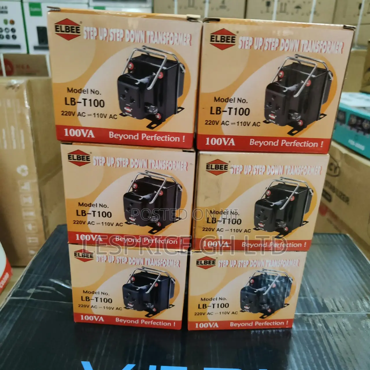 Stylishly Designed 100W Step Up Down Transformer From Elbee
