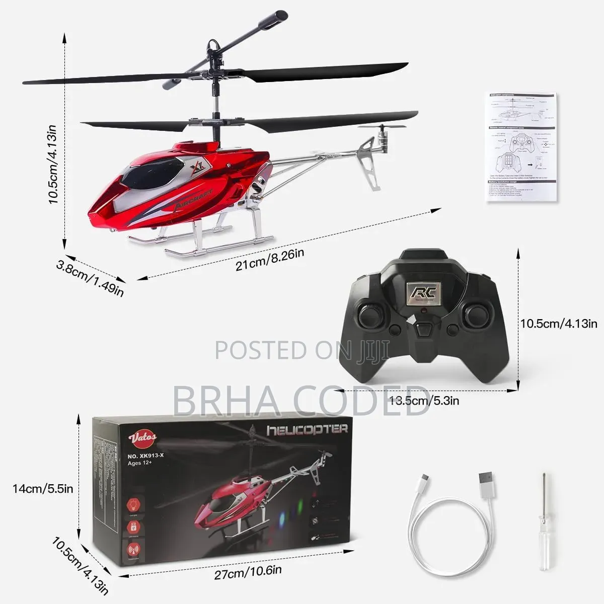 Vatos YD-218 3.5CH RC Helicopter With Gyro Altitude Hold