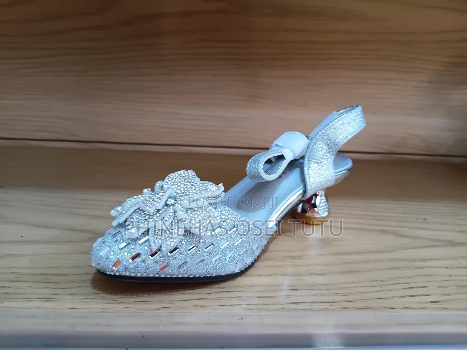 Silver Glitter Ladies’ Heels