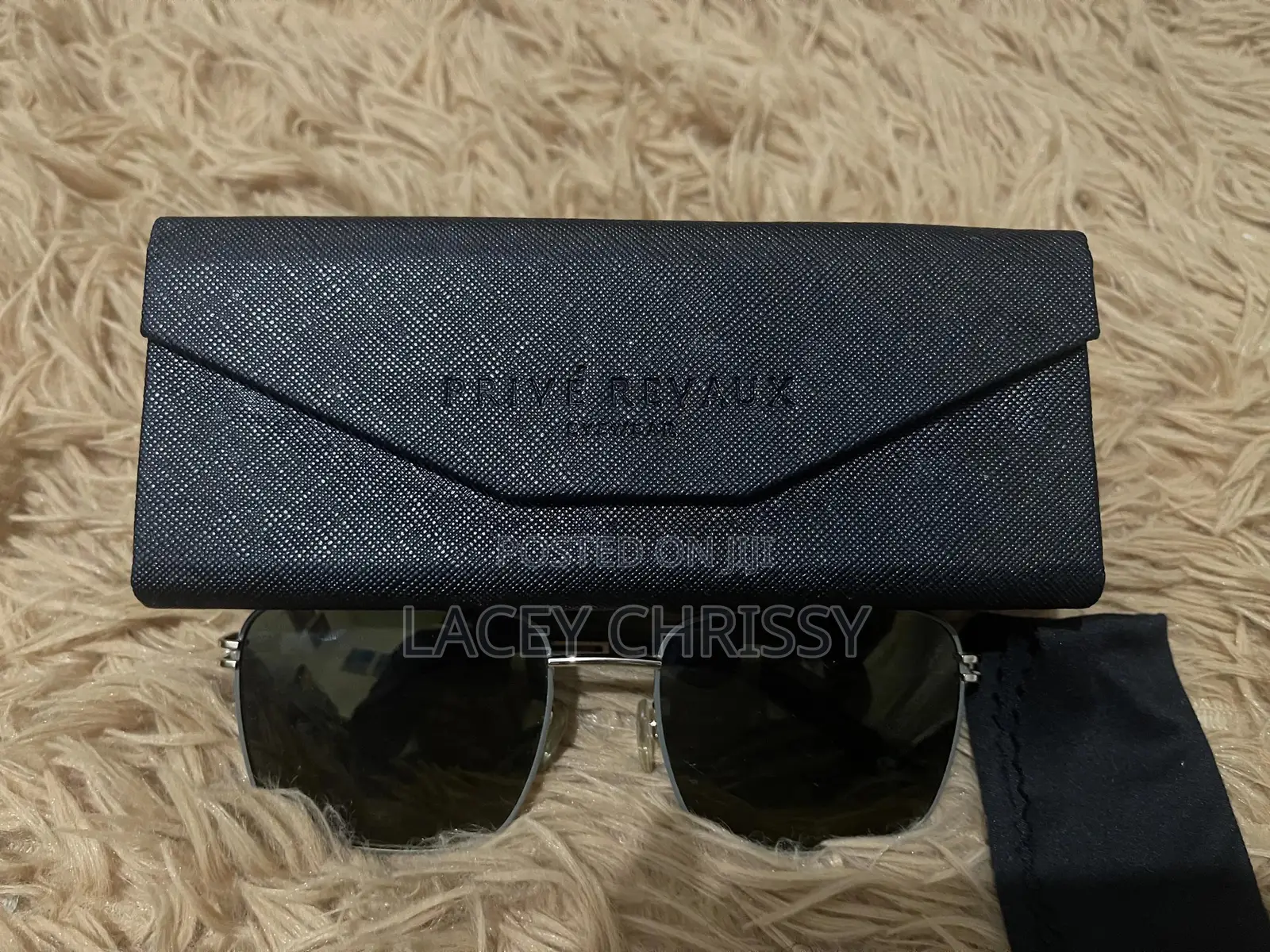 Original Privé Revaux "Rico" Square Navigator-Style Sunglasses