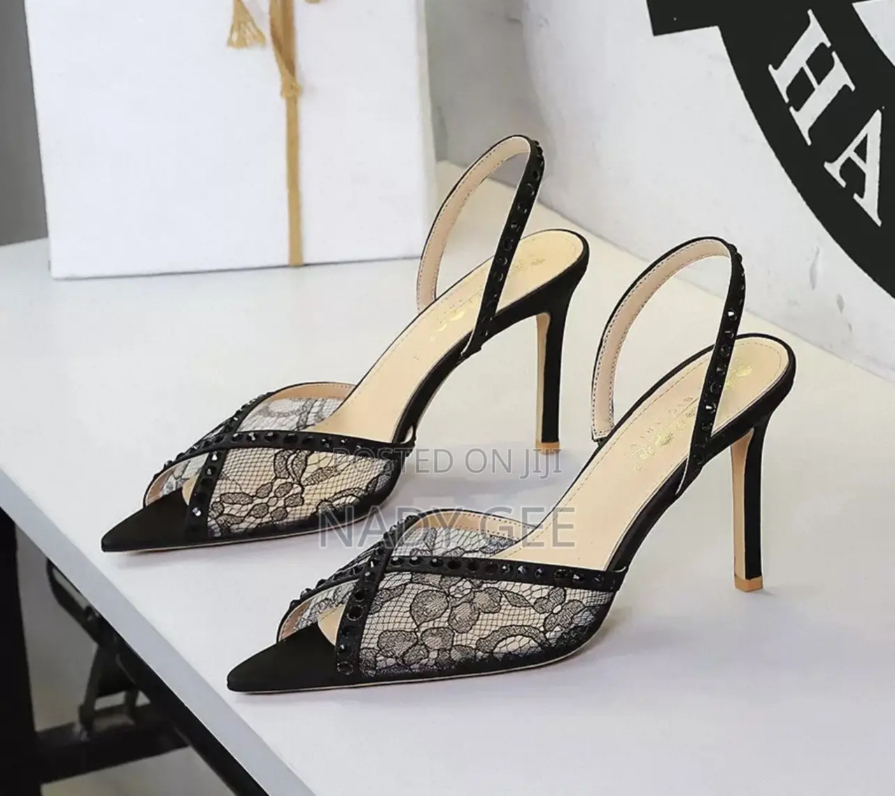 Black Heel Sandals